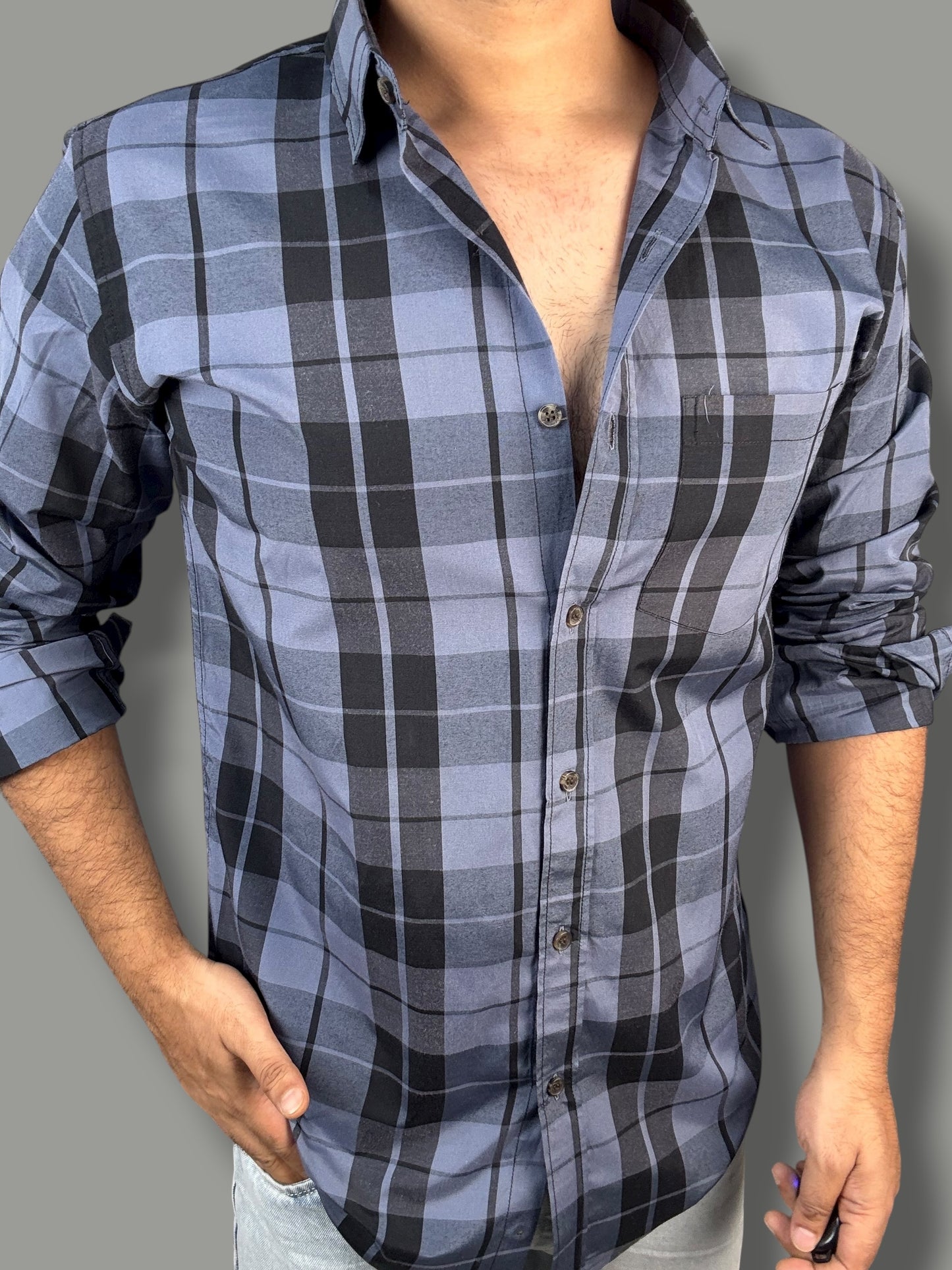 Premium Checked Shirt (M) ED1090 R9 S2