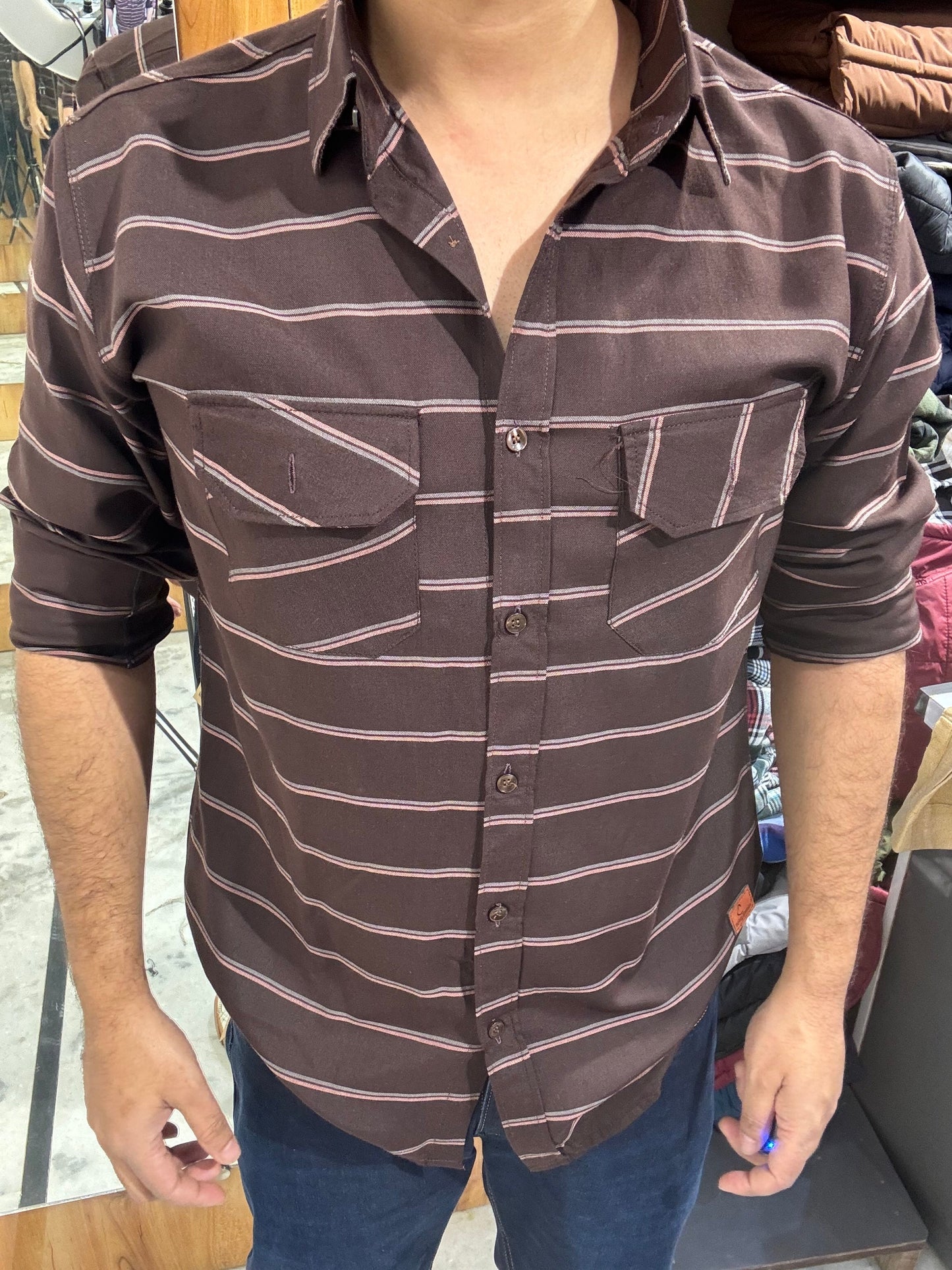 Premium Striped Shirt (M) ED1026 R6S6