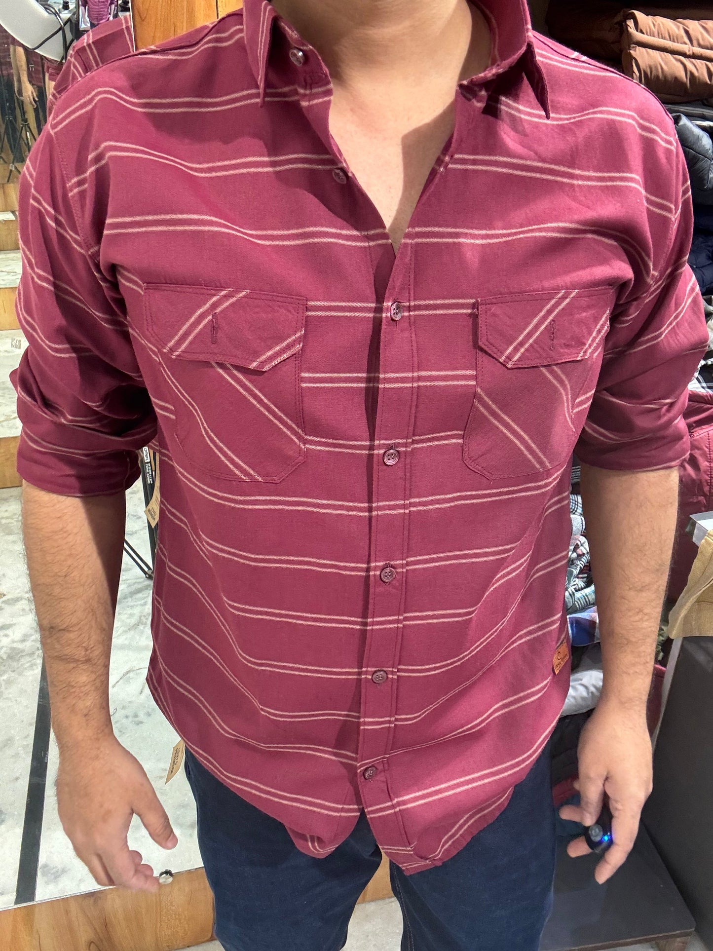 Premium Striped Shirt (L) ED1029 R9 S5