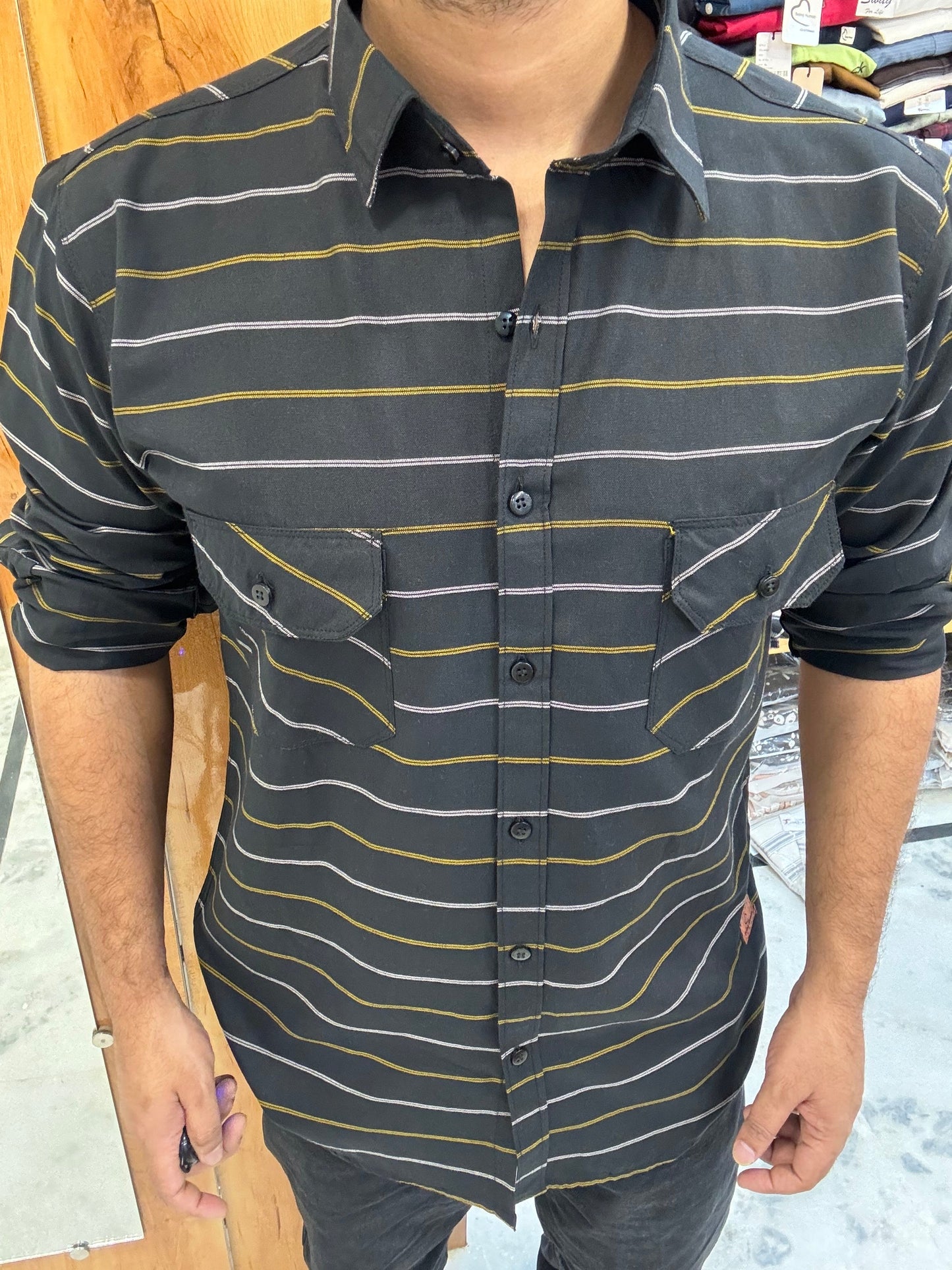 Premium Striped Shirt (M) ED1030 R9 S4