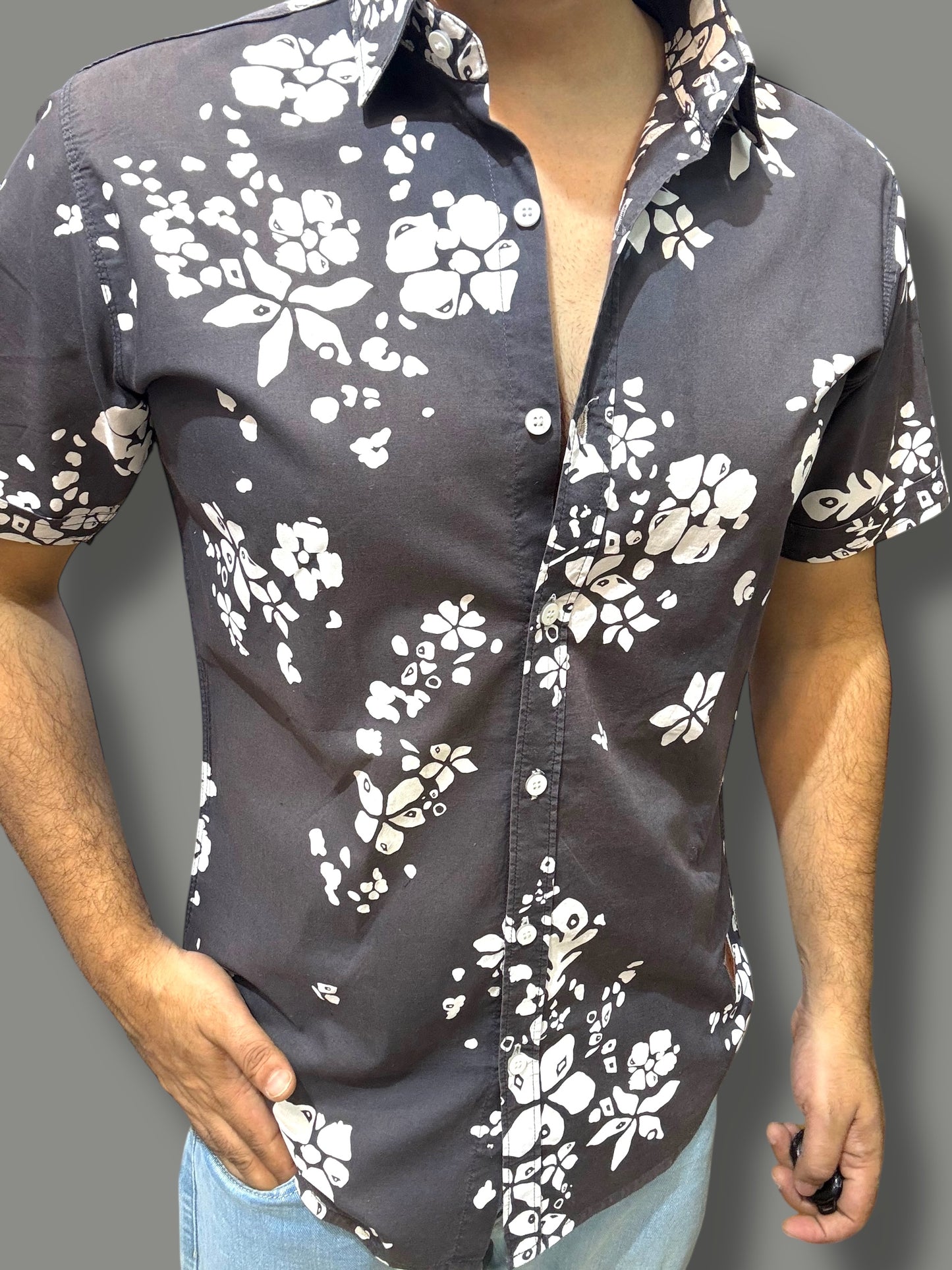 Printed Half Sleeve Shirt (XL) ED1033