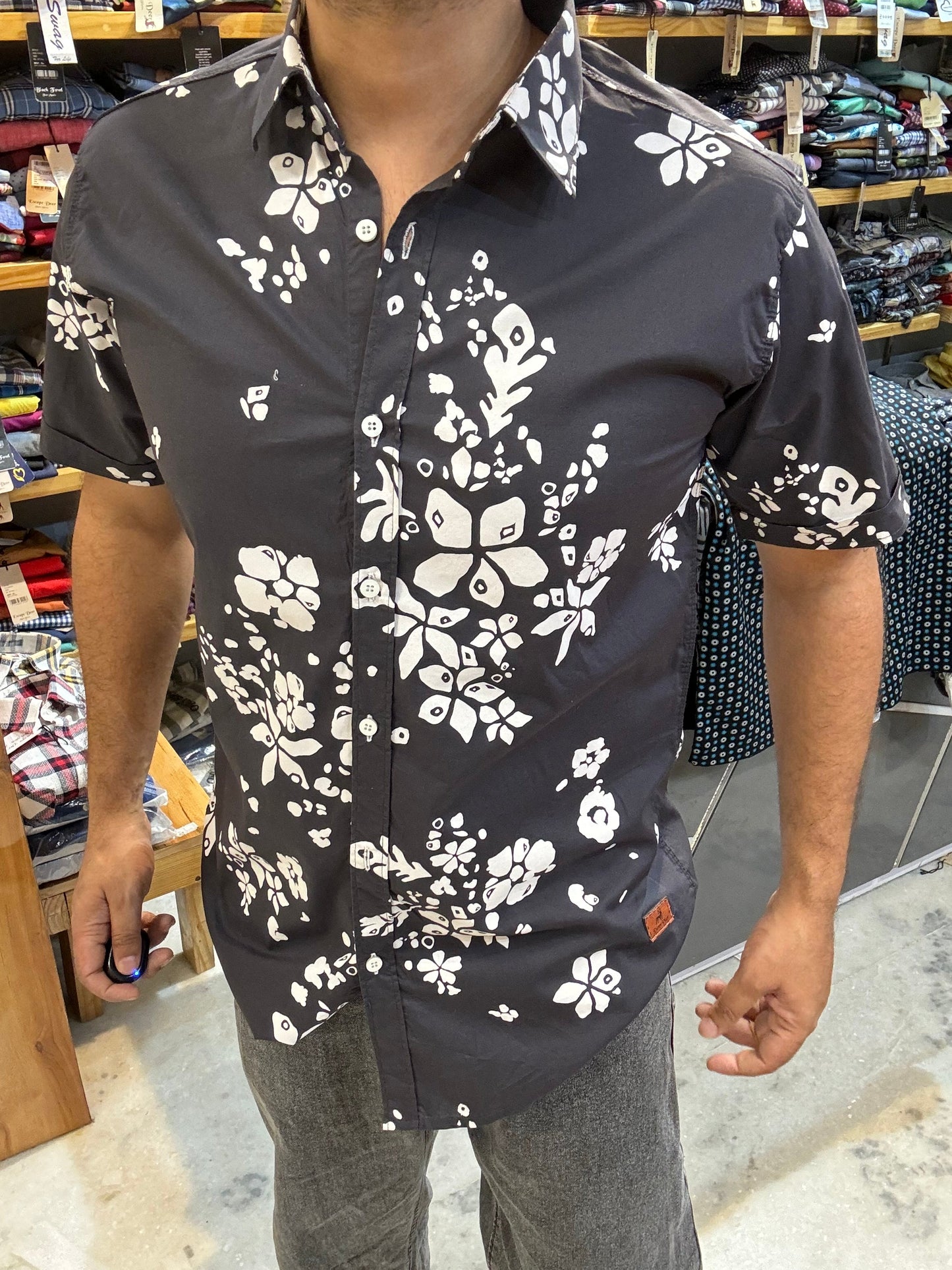 Printed Half Sleeve Shirt (XL) ED1033