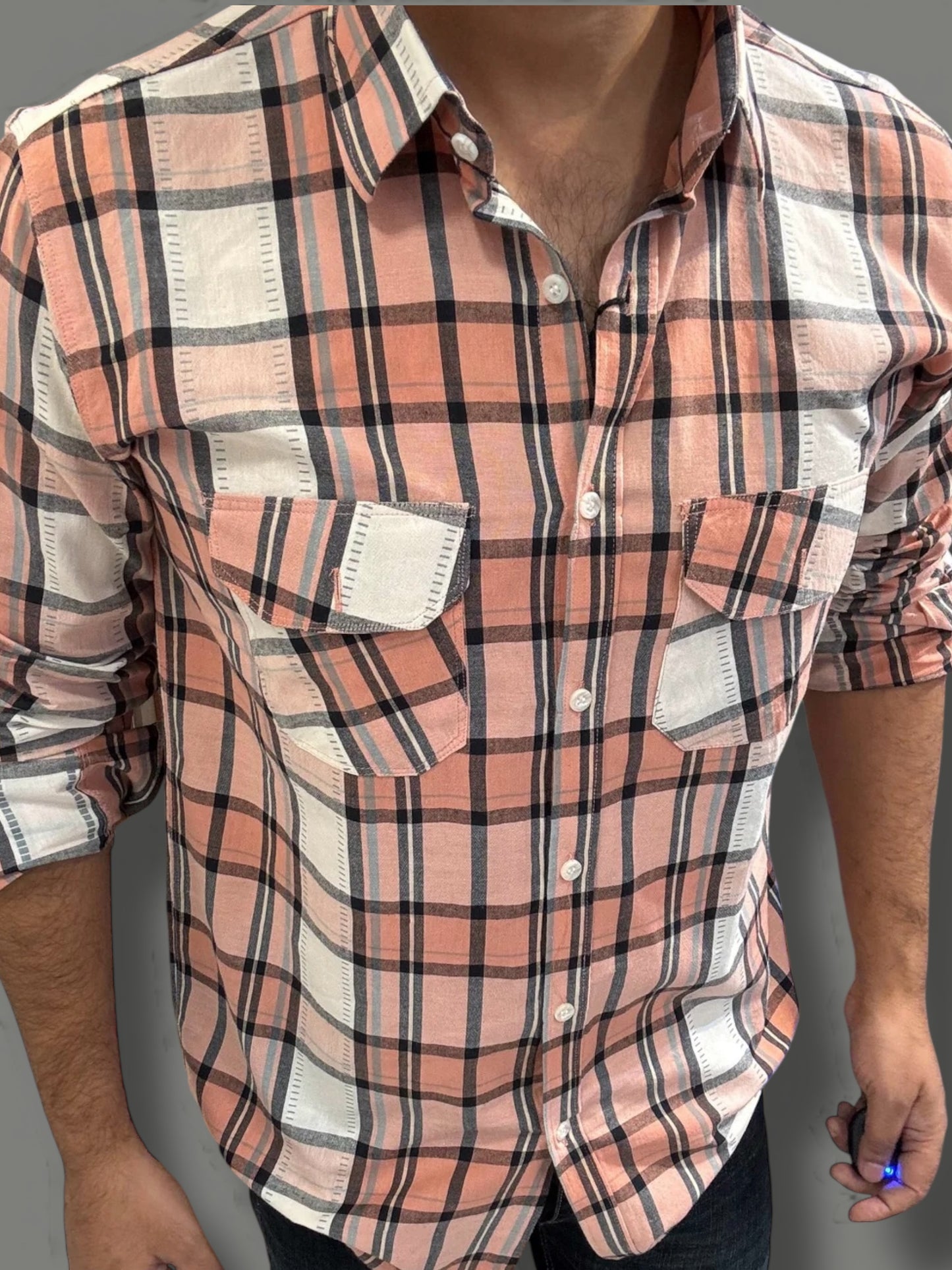 Premium Checked Shirt (M) ED1131 R9 S2