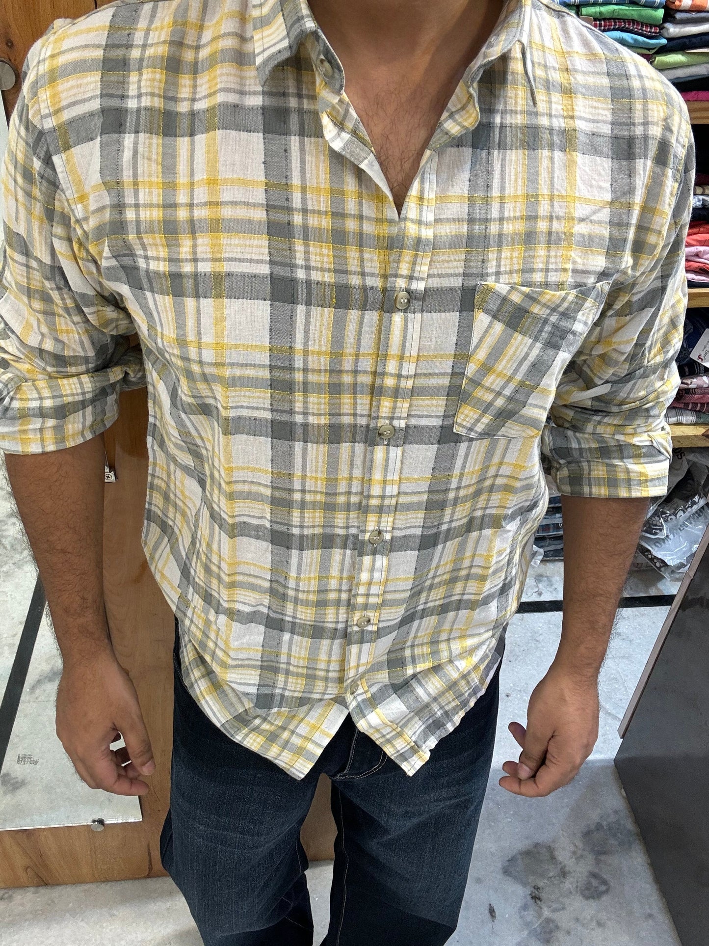 Premium Checked Shirt (M) ED1055
