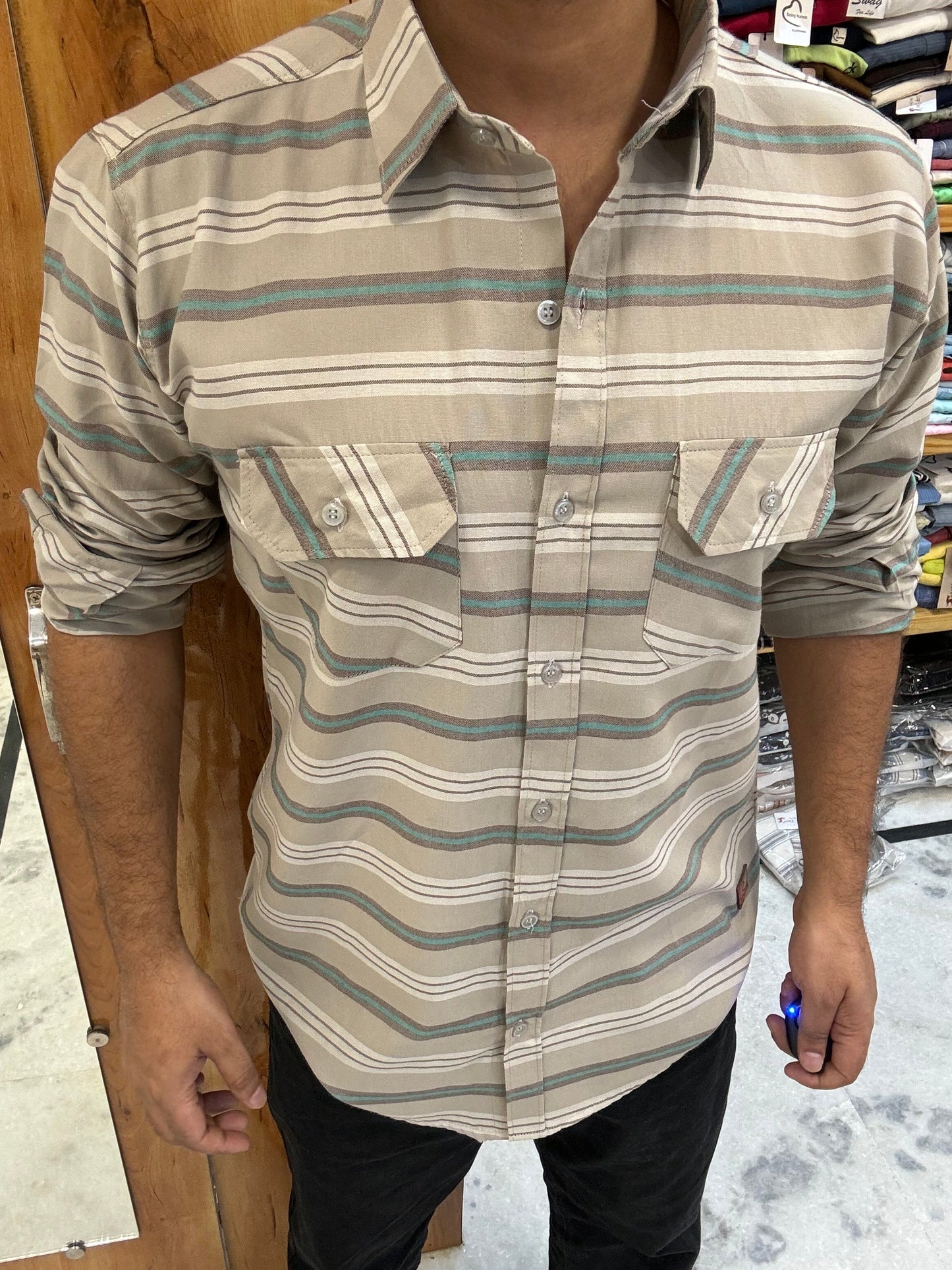 Premium Striped Shirt (M) ED1028