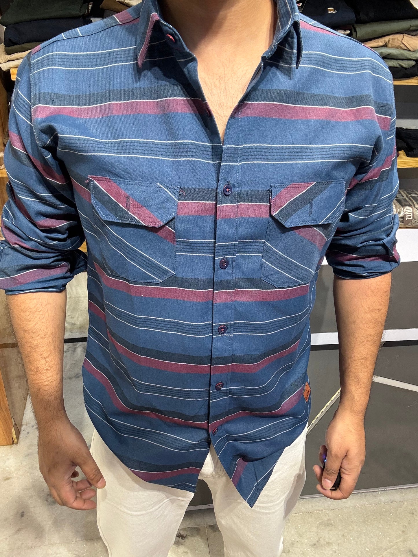 Premium Striped Shirt (L) ED1021