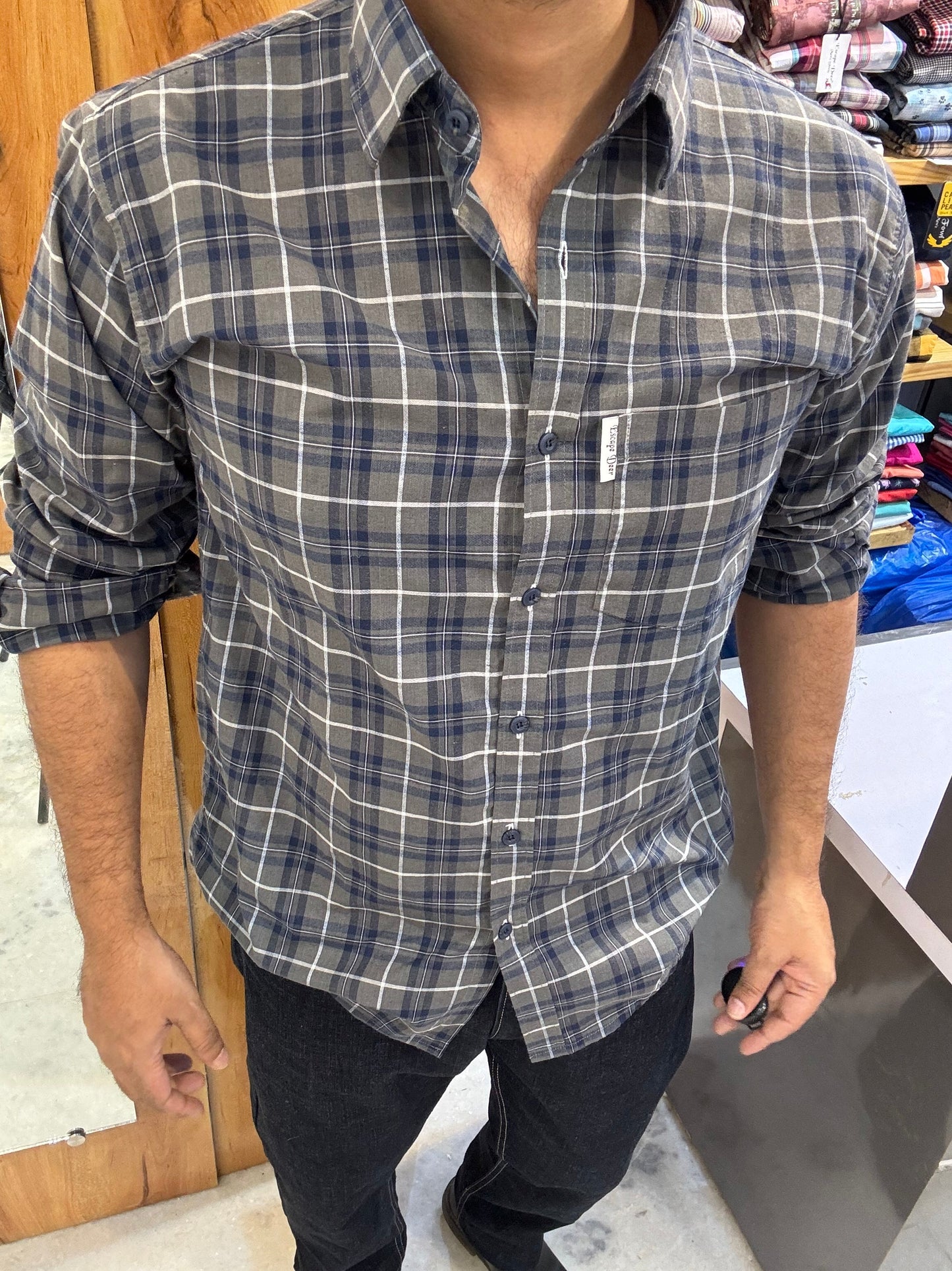 Premium Checked Shirt (M) ED1111