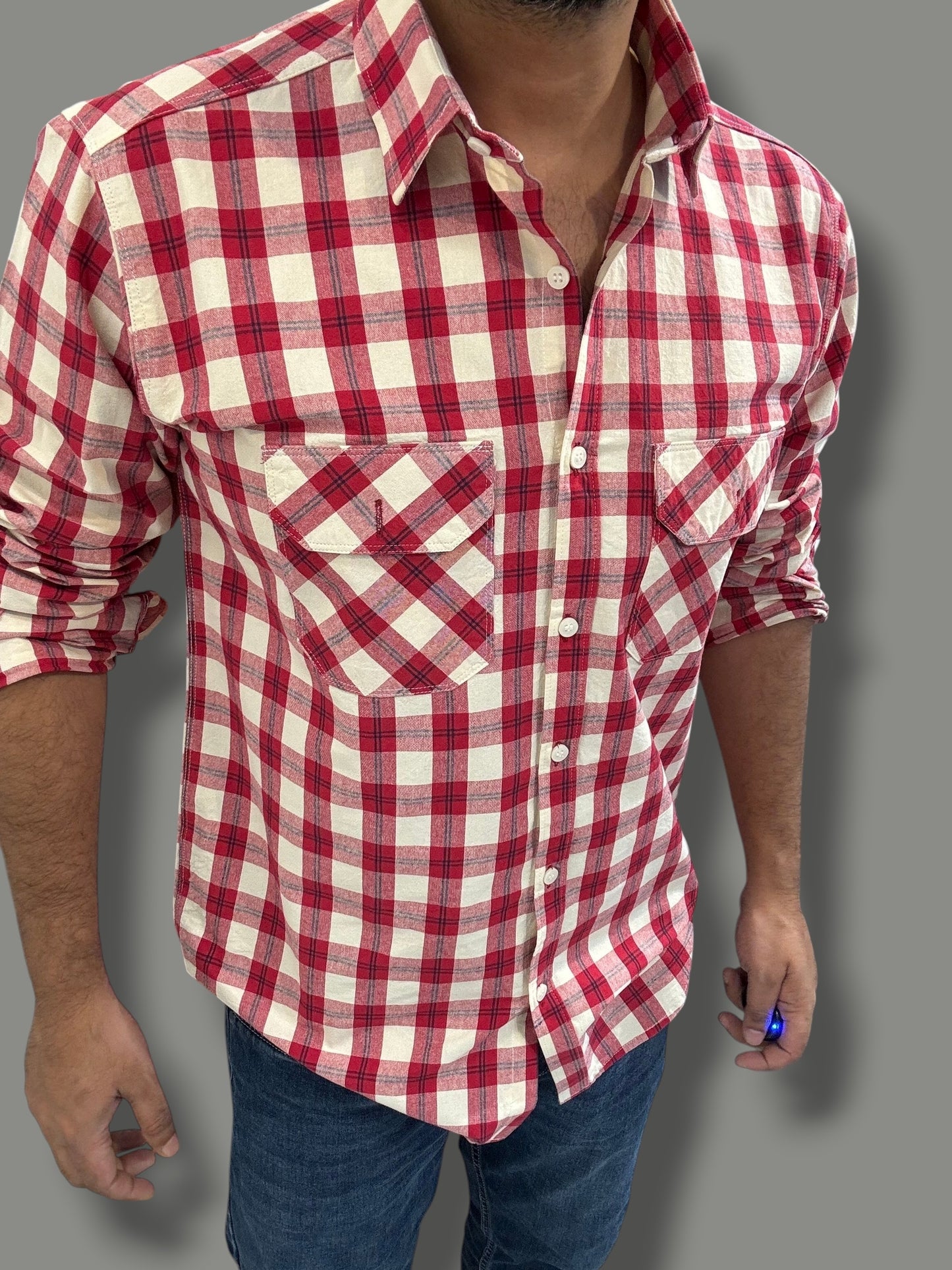 Premium Checked Shirt (L) ED1169 R9 S2
