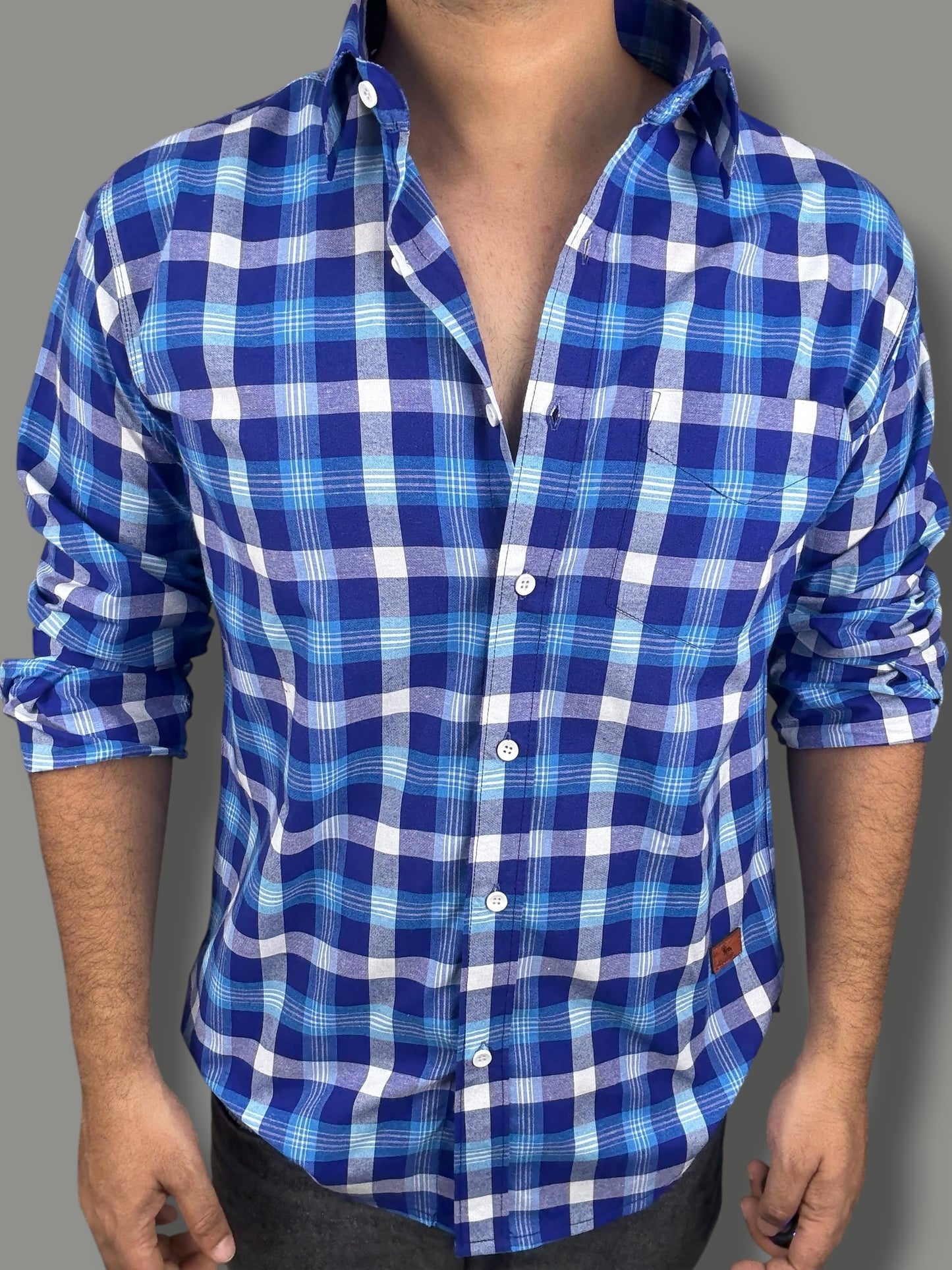 Premium Checked Shirt (M) ED1185 R5S7