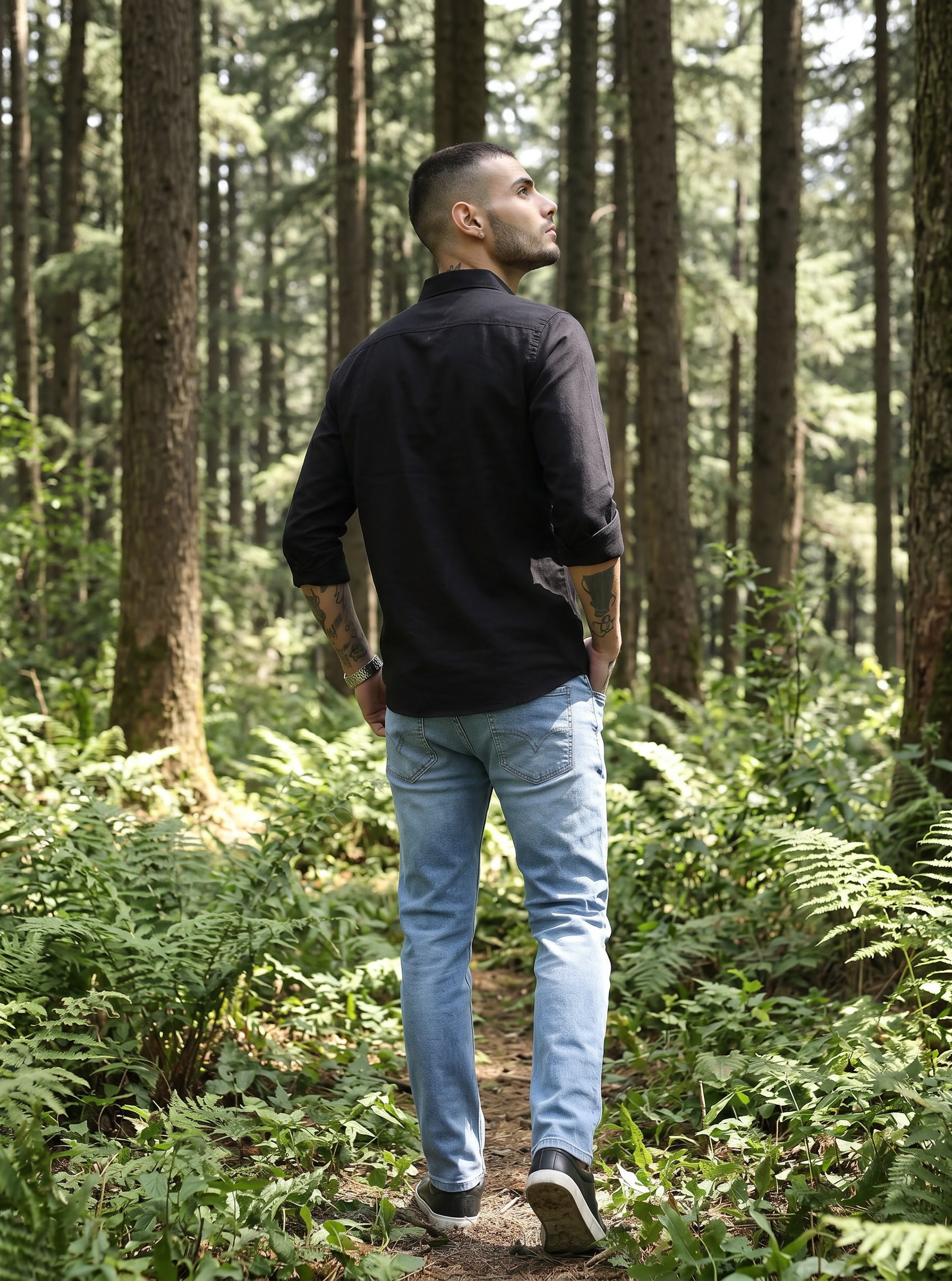 Escape Deer Linen Cotton Shirt EDS 1209  R7  S3
