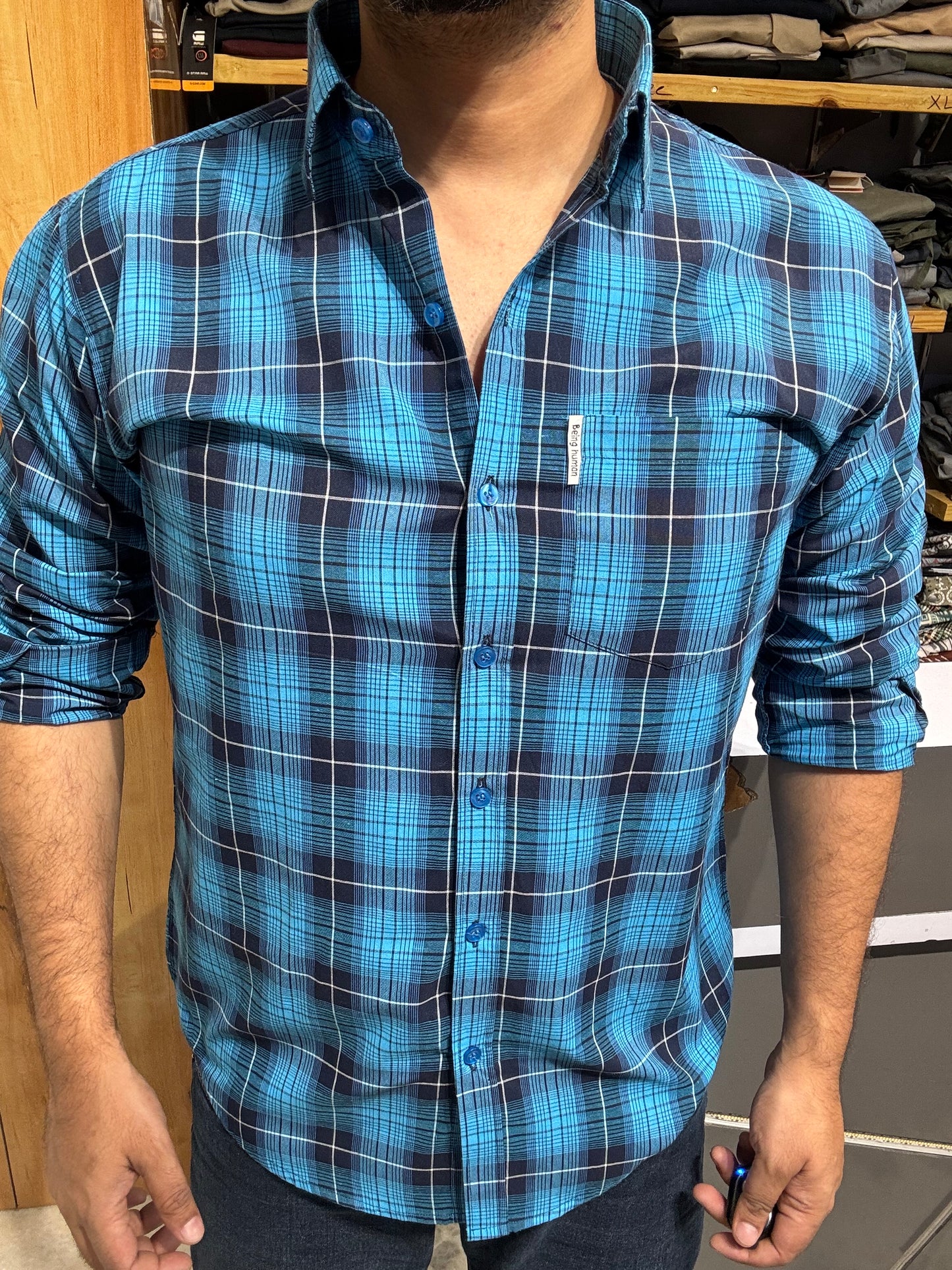 Premium Checked Shirt (2XL) ED1107