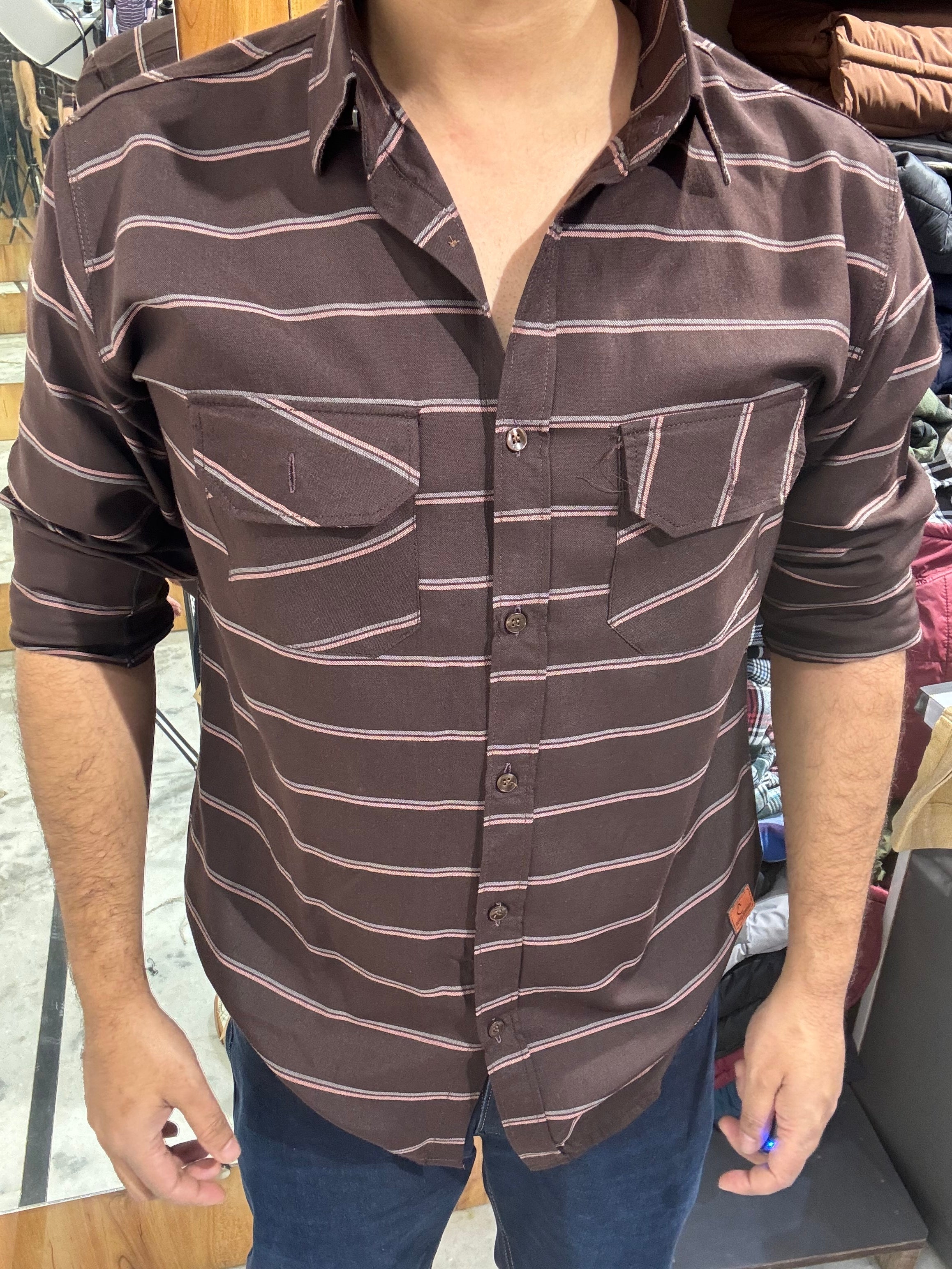 Premium Striped Shirt (M) ED1026 R6S6