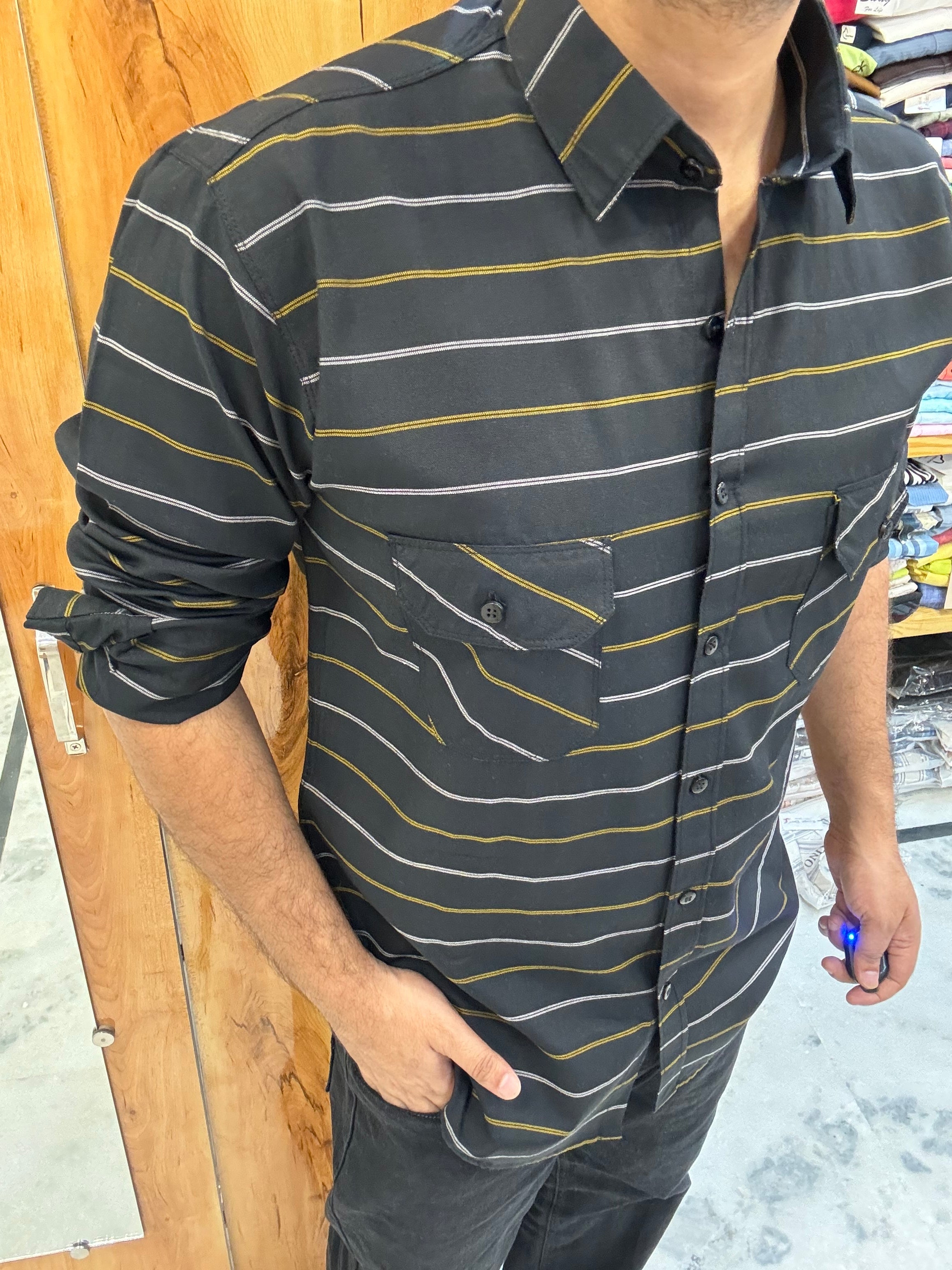 Premium Striped Shirt (M) ED1030 R9 S4