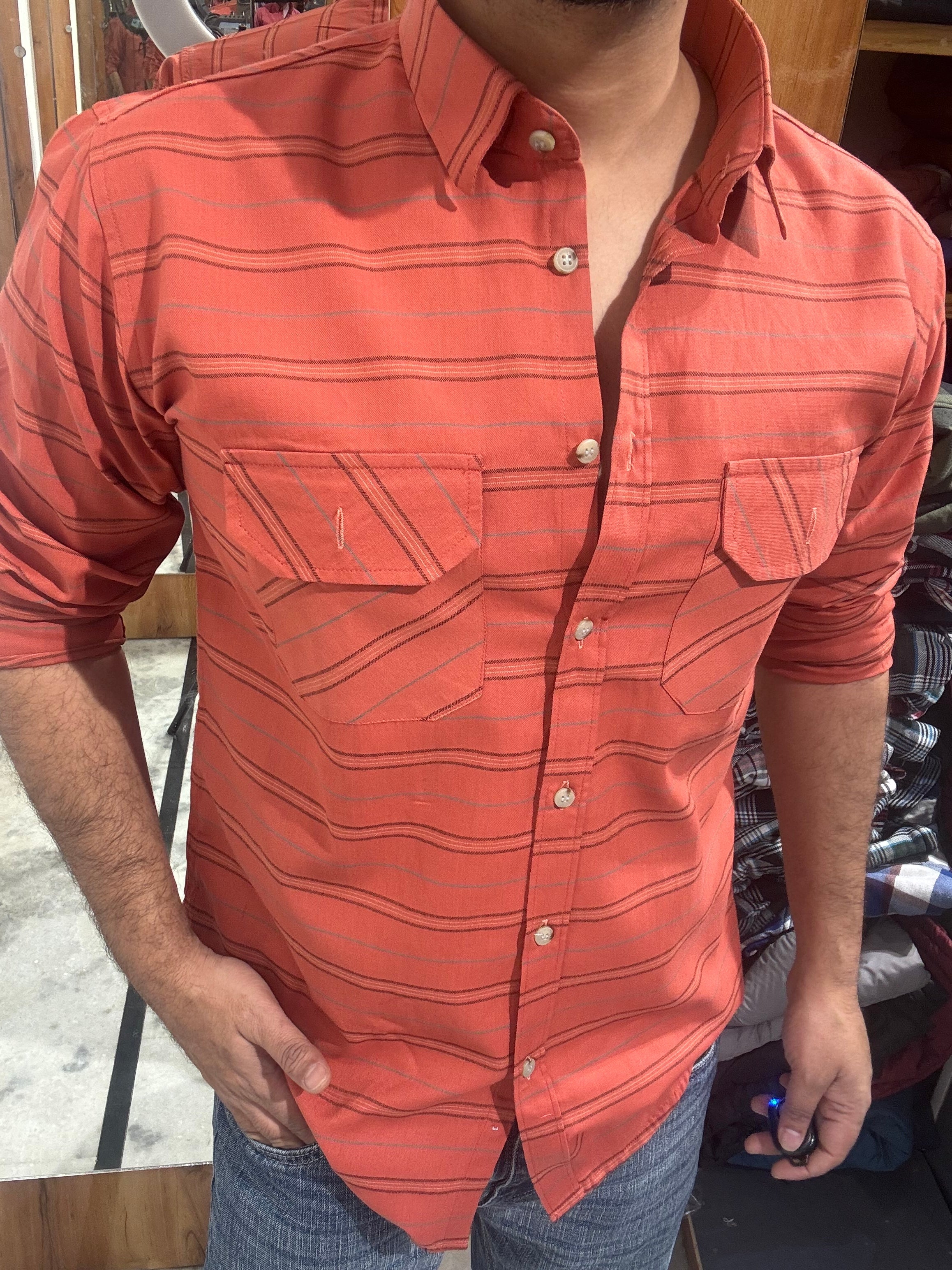 Premium Striped Shirt (L) ED1025 R6S5