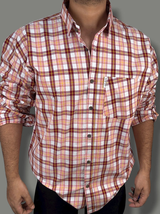 Double Pocket Checked Shirt (XL) ED1091 R9 S2