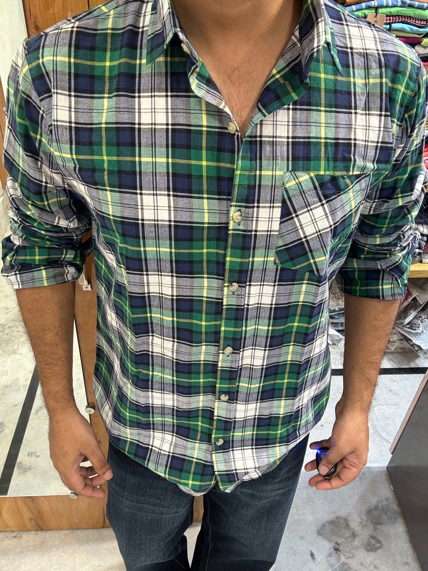 Premium Checked Shirt (M) ED1064