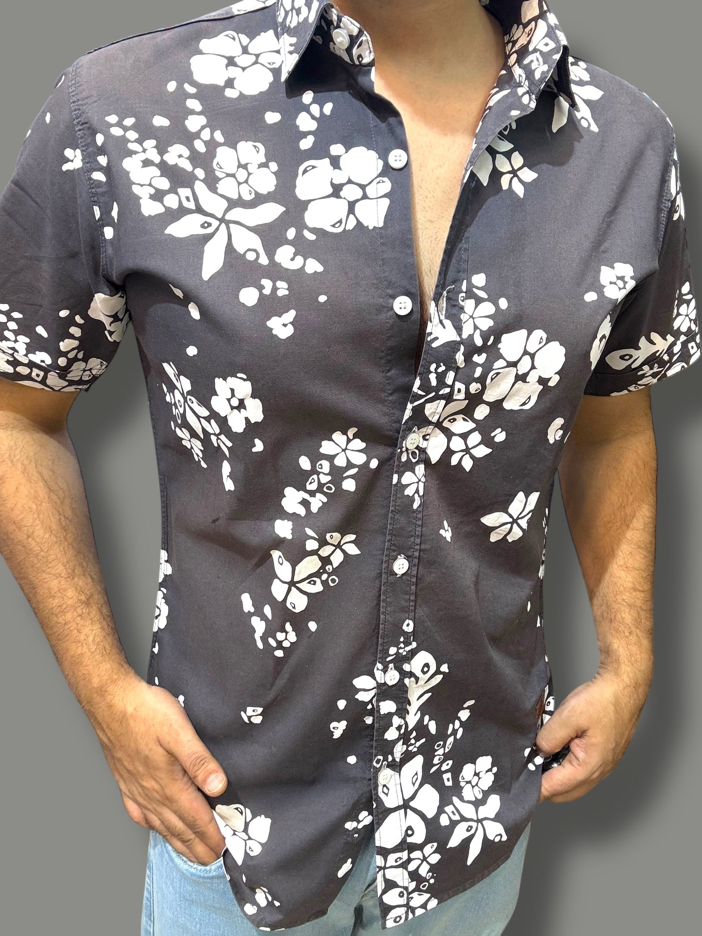 Printed Half Sleeve Shirt (XL) ED1033