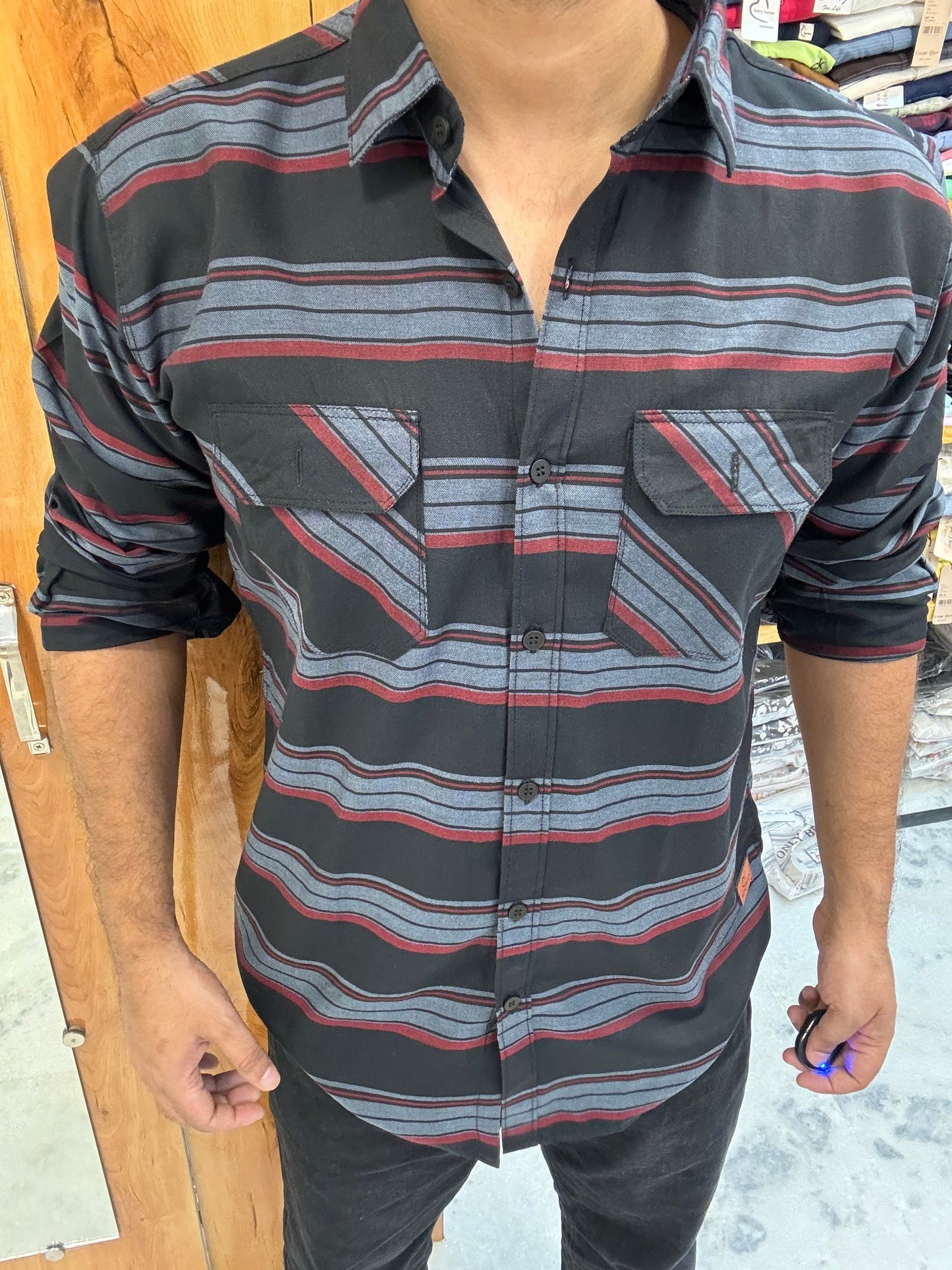Premium Striped Shirt (L) ED1017