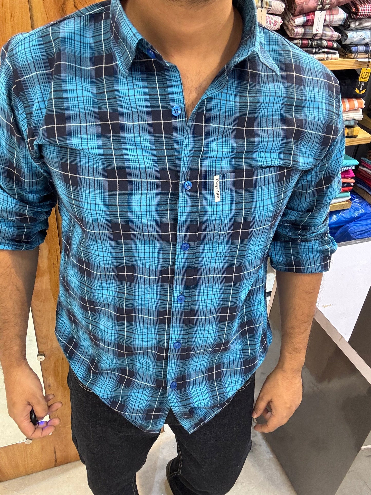 Premium Checked Shirt (M) ED1107