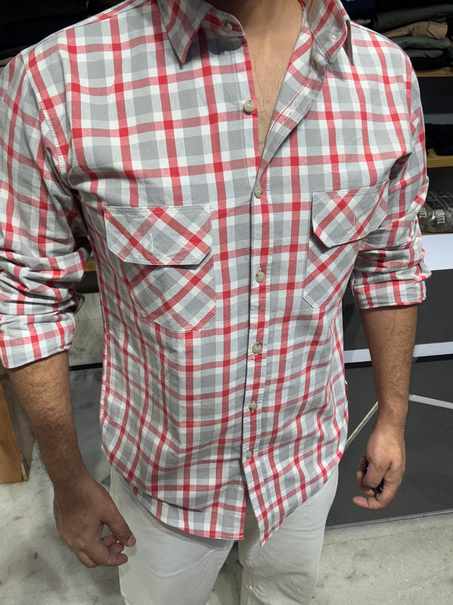 Premium Checked Shirt (M) ED1153