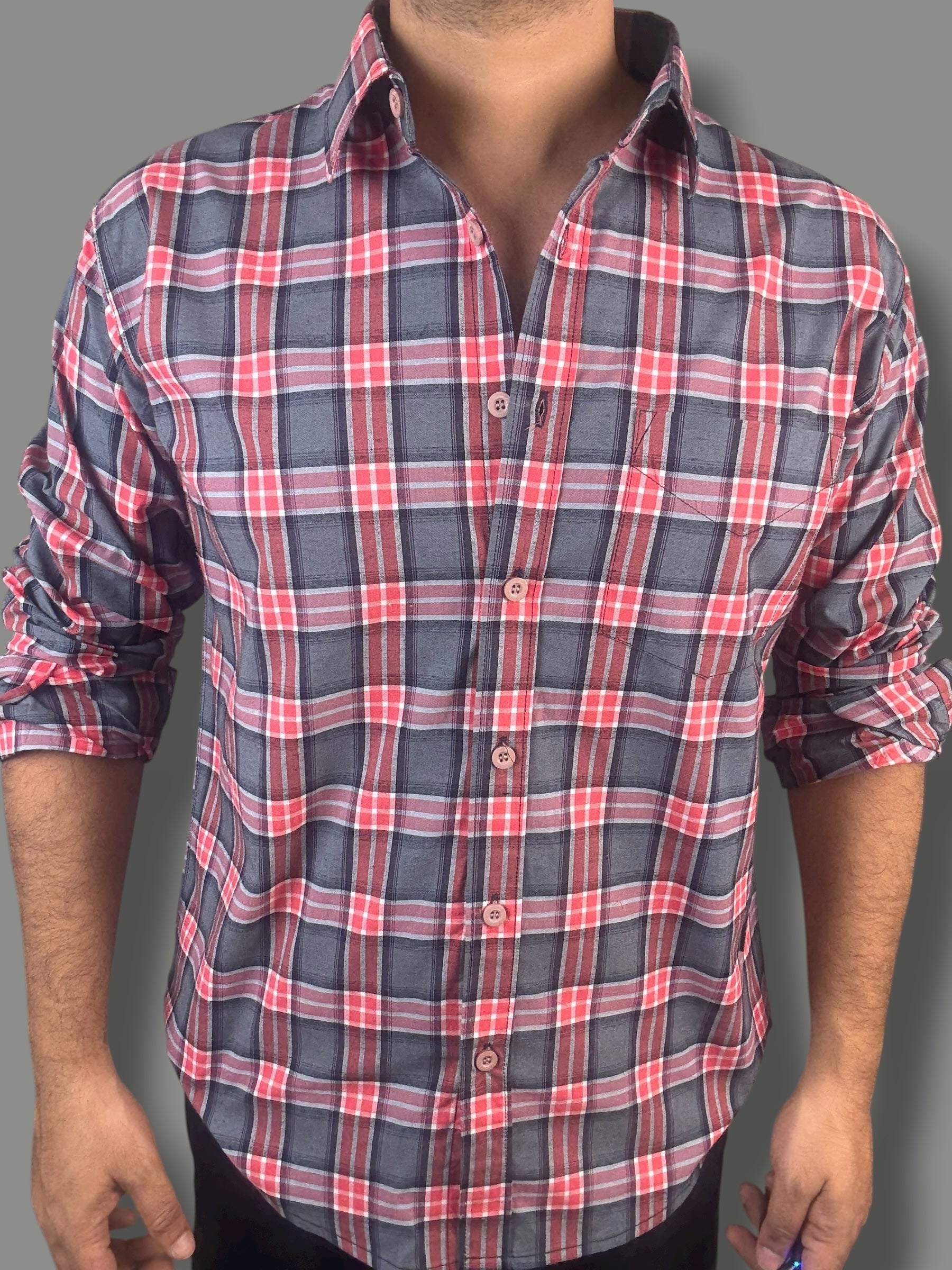 Premium Checked Shirt (M) ED1103 R5 S2