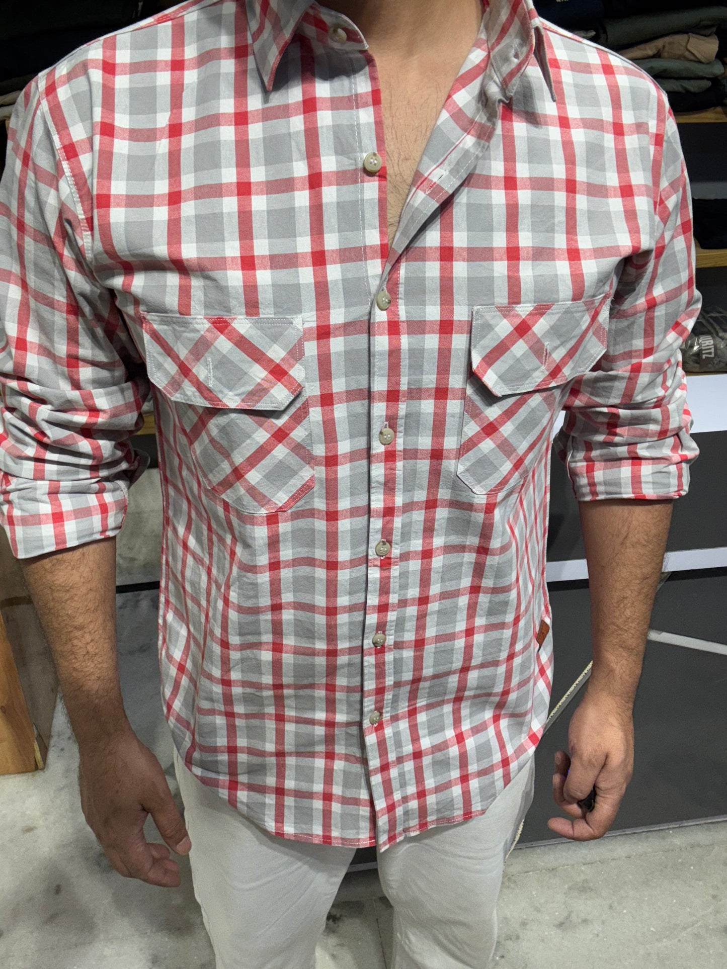Premium Checked Shirt (M) ED1153
