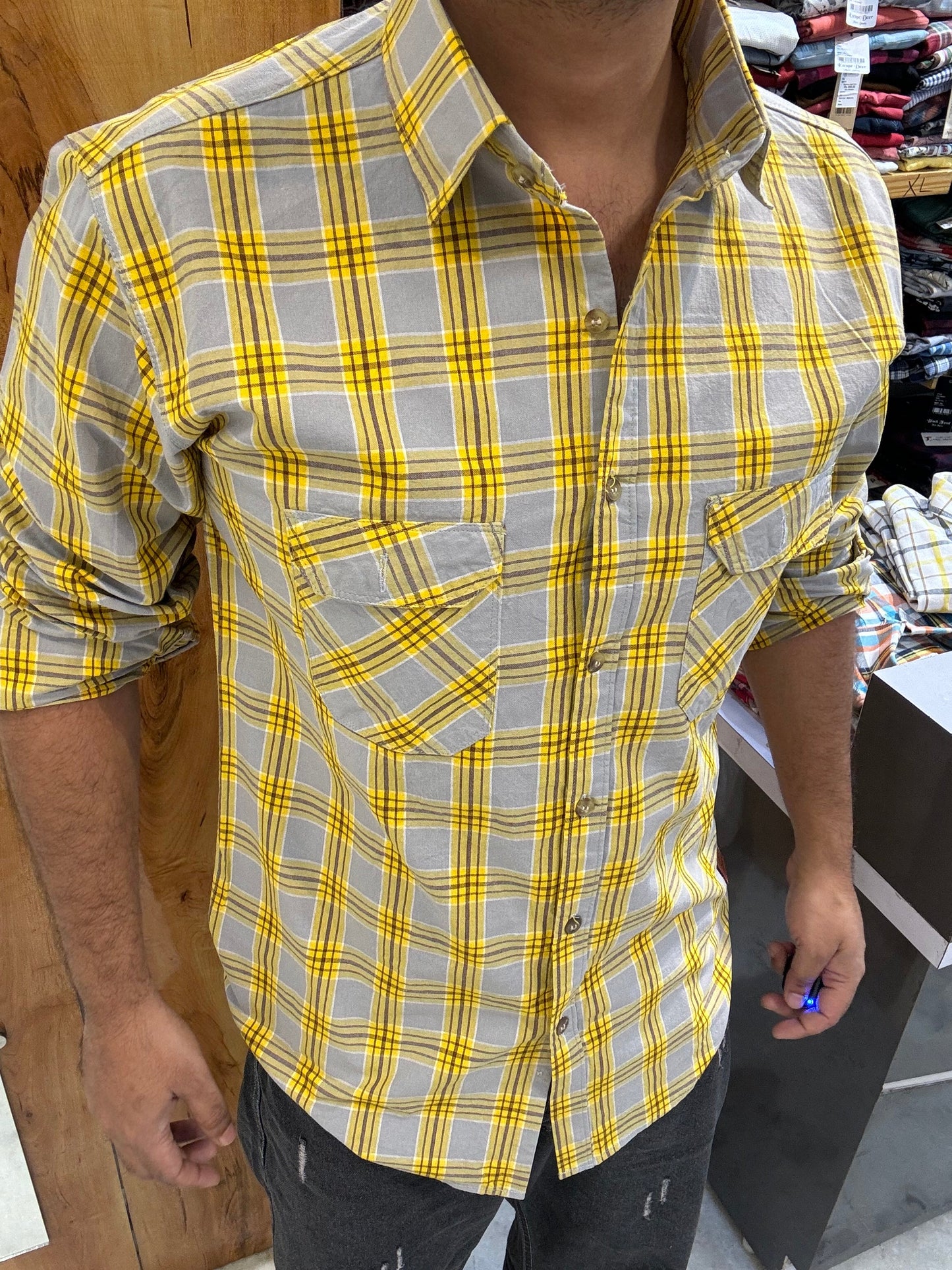Premium Checked Shirt (L) ED1174