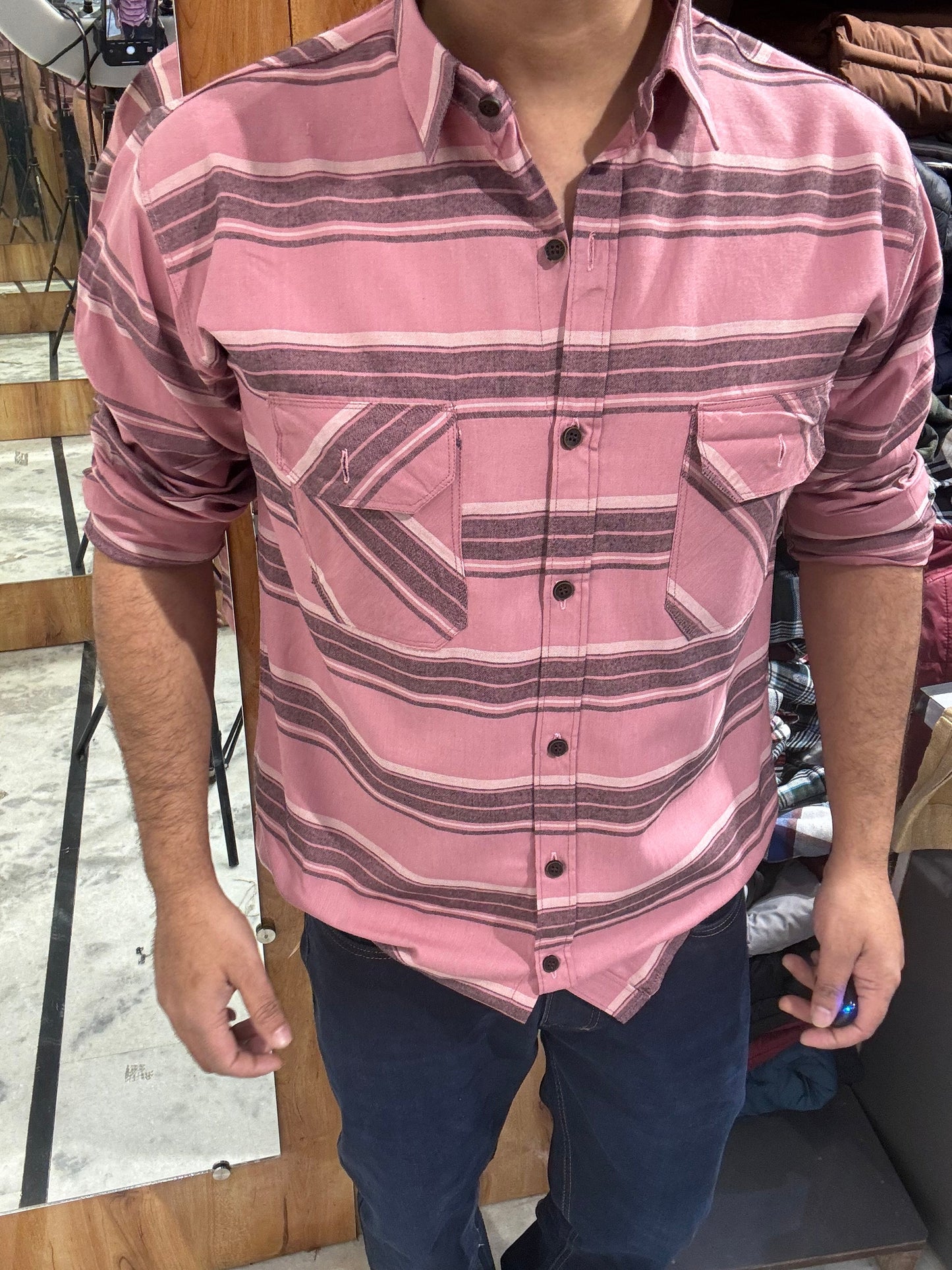 Premium Striped Shirt (L) ED1031