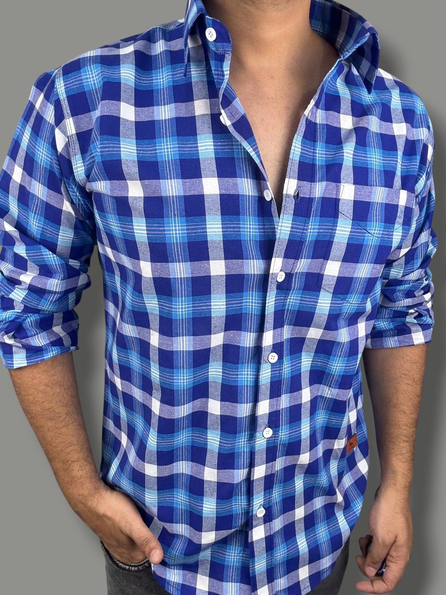 Premium Checked Shirt (M) ED1185 R5S7