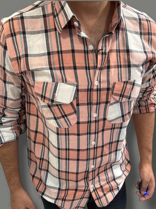 Premium Checked Shirt (M) ED1131 R9 S2