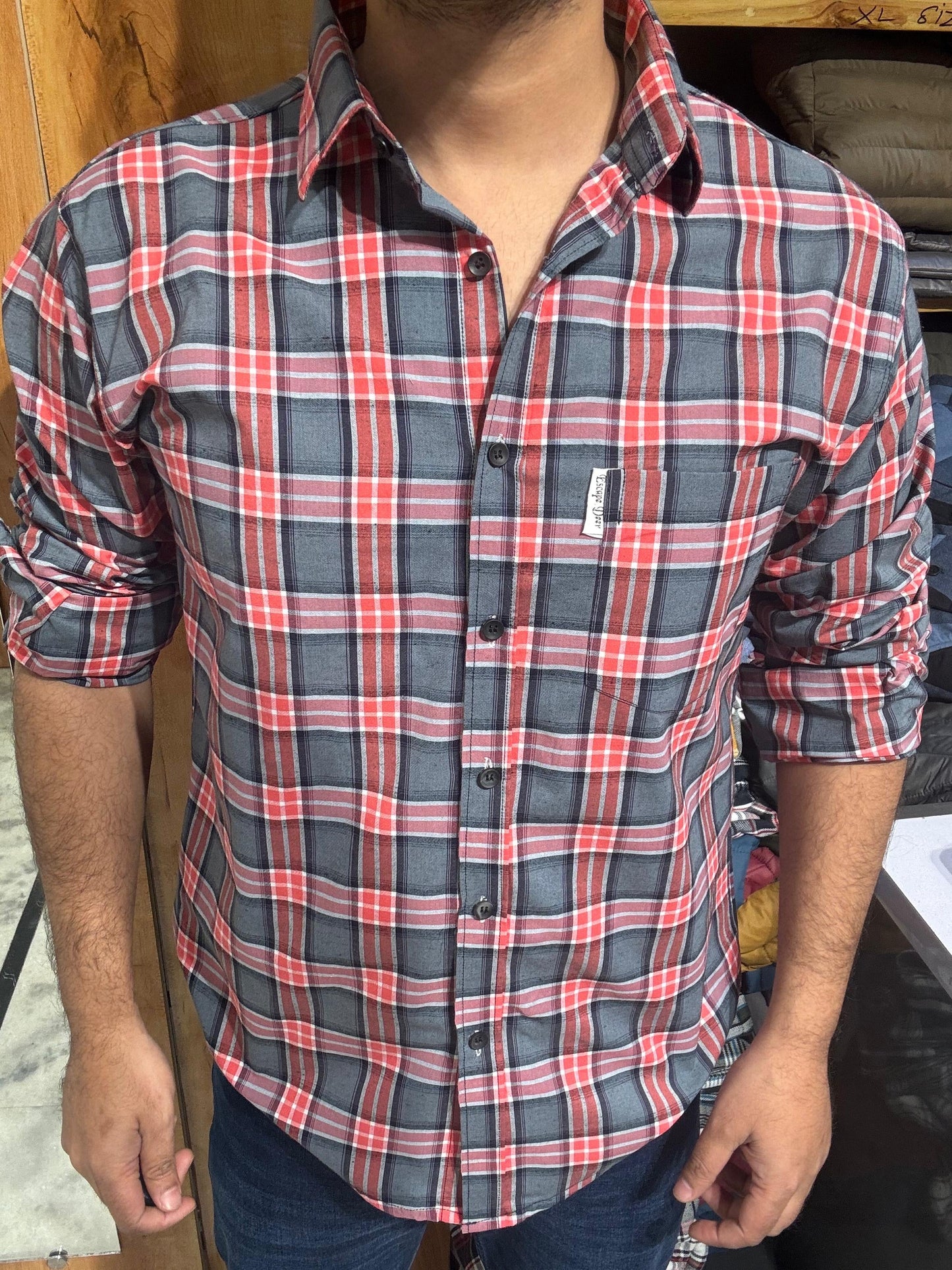 Premium Checked Shirt (M) ED1103