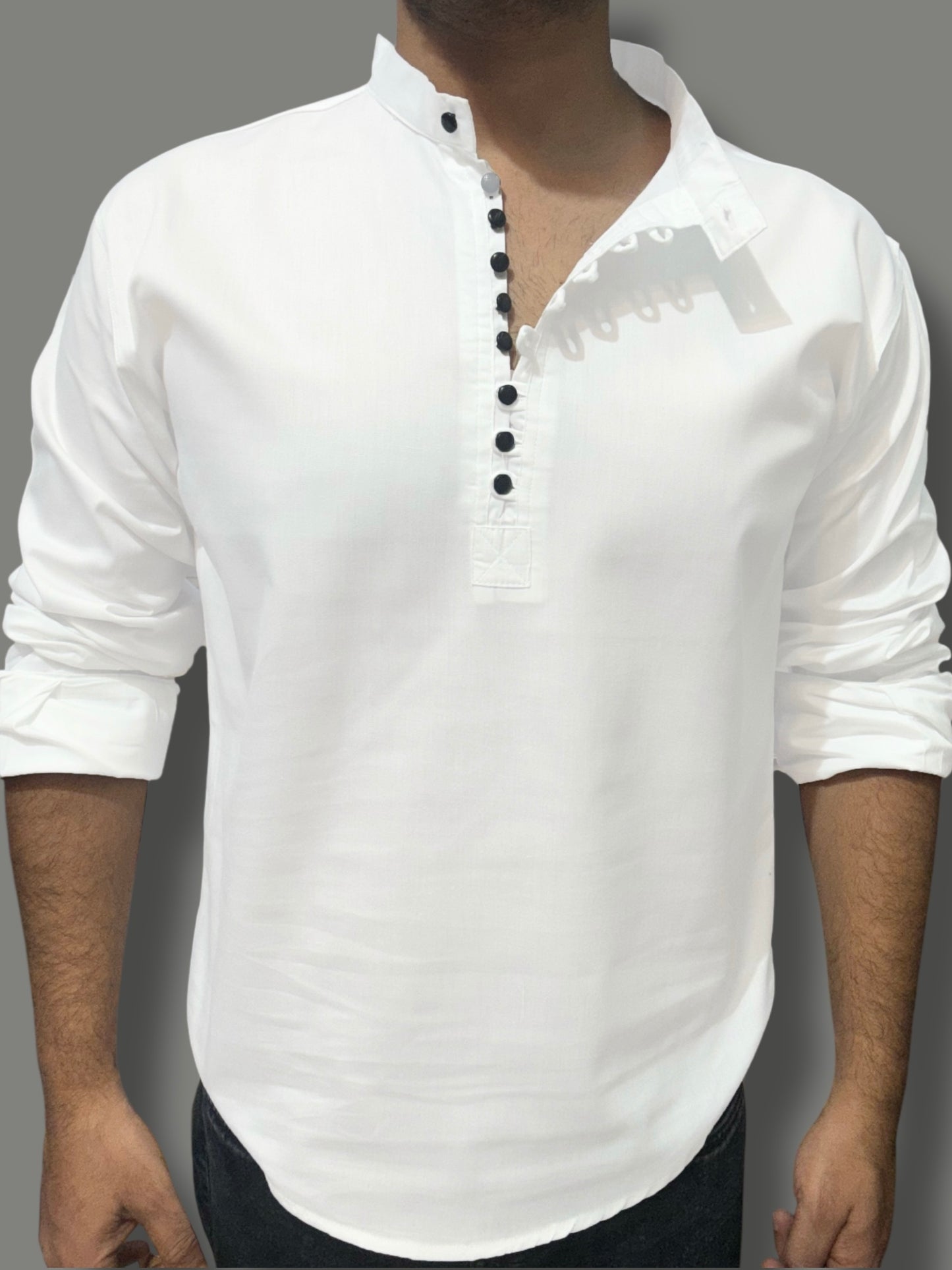 White Short Kurta (XL) ED1115
