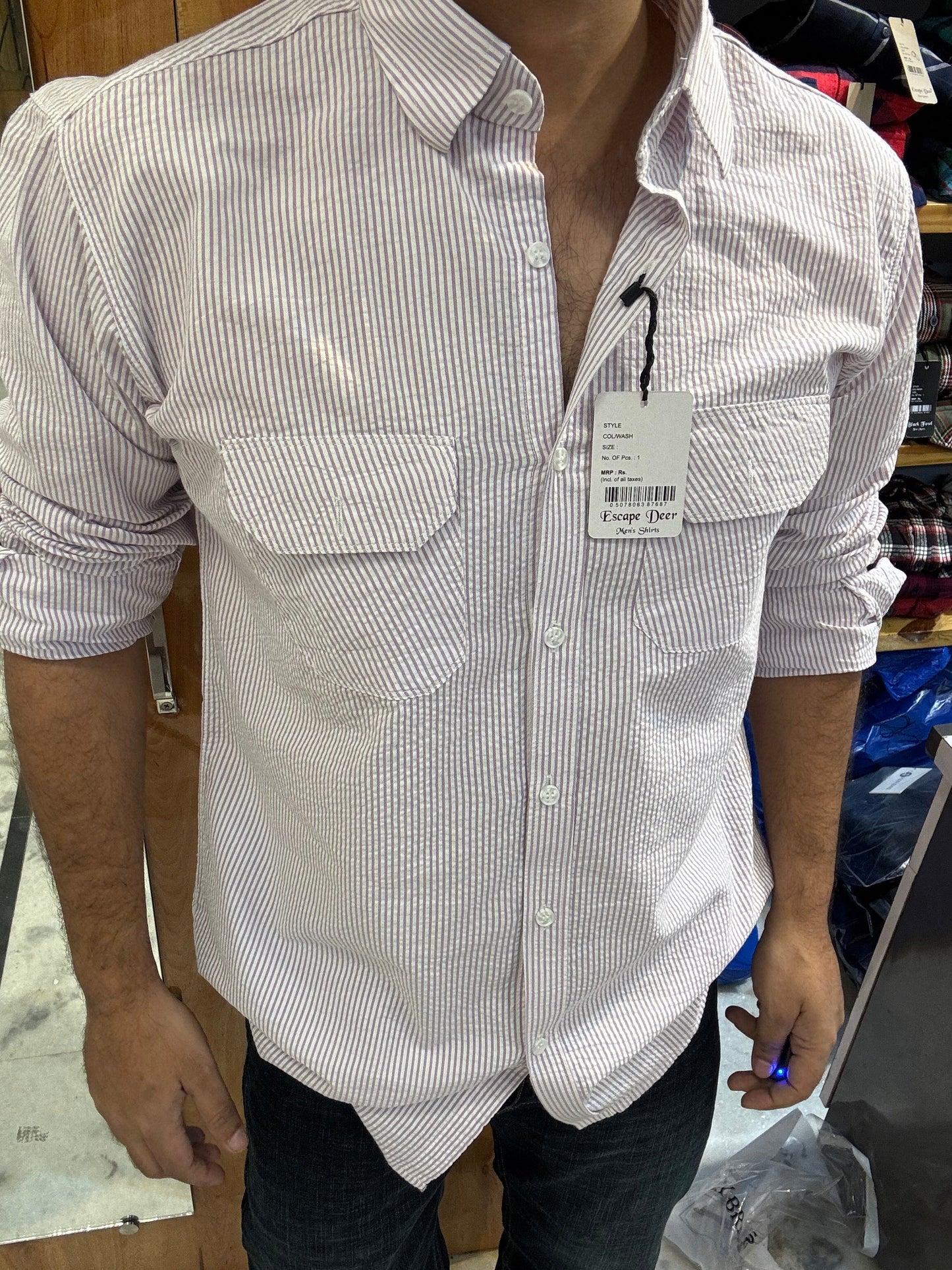 Premium Striped Shirt (L) ED1129