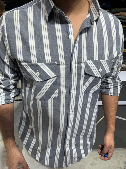 Premium Striped Shirt (L) ED1158