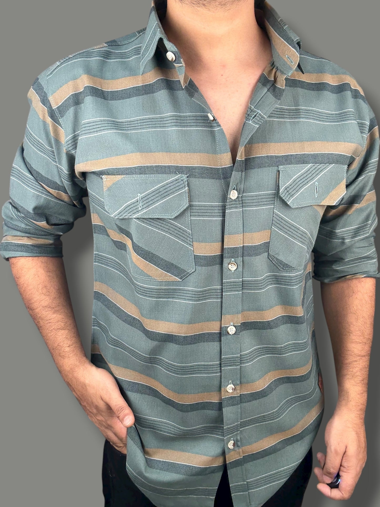 Premium Striped Shirt (M) ED1027