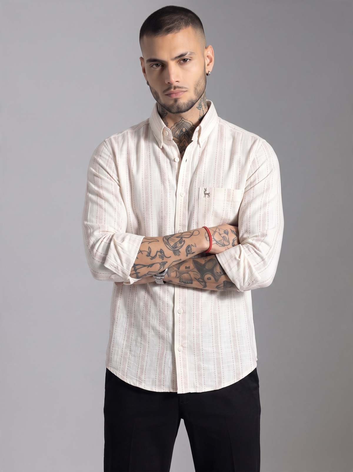 Escape Deer Cotton Linen Shirt EDS 1621