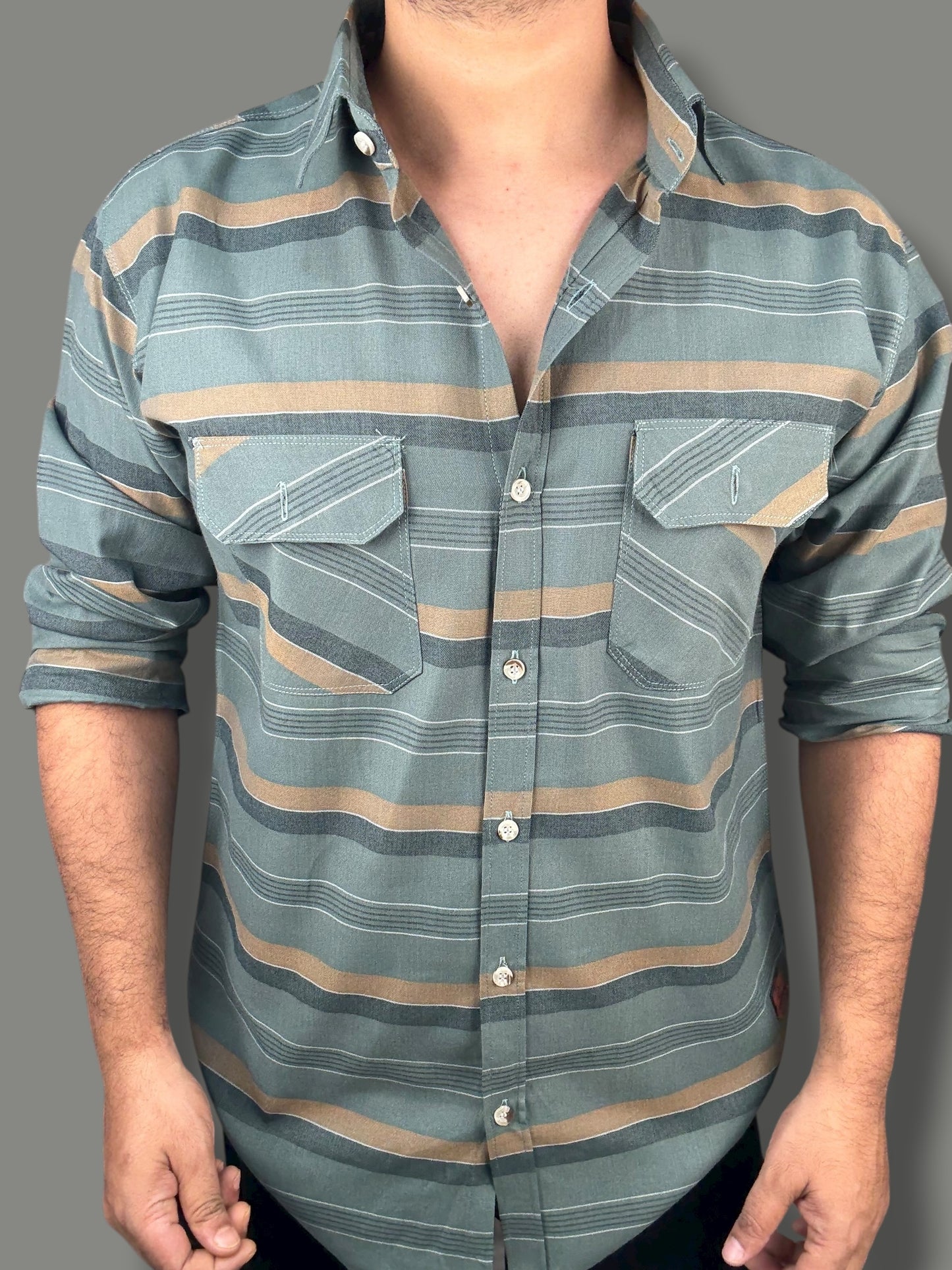 Premium Striped Shirt (M) ED1027
