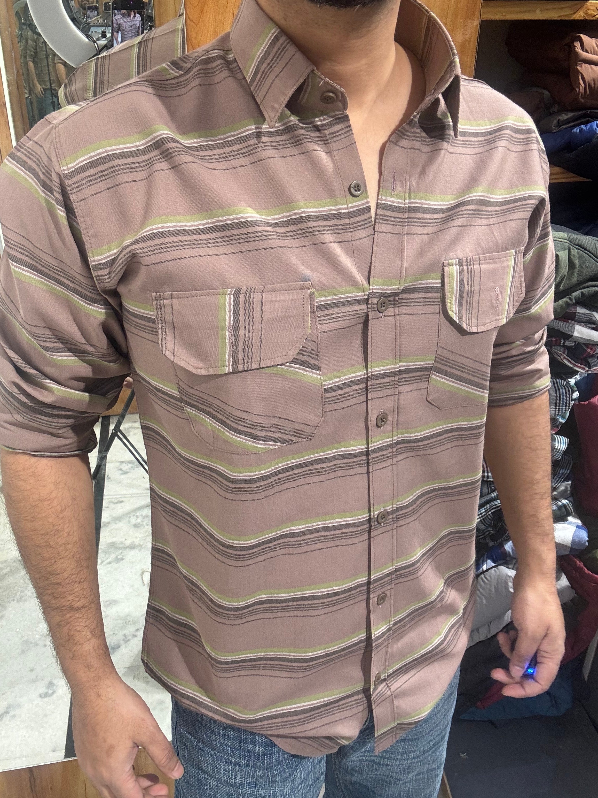 Premium Striped Shirt (M) ED1020 R6 S5