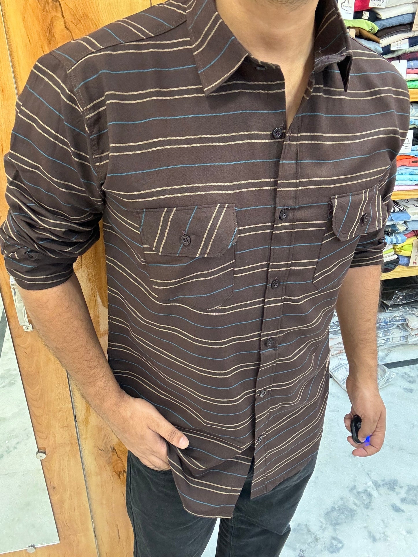 Premium Striped Shirt (M) ED1023
