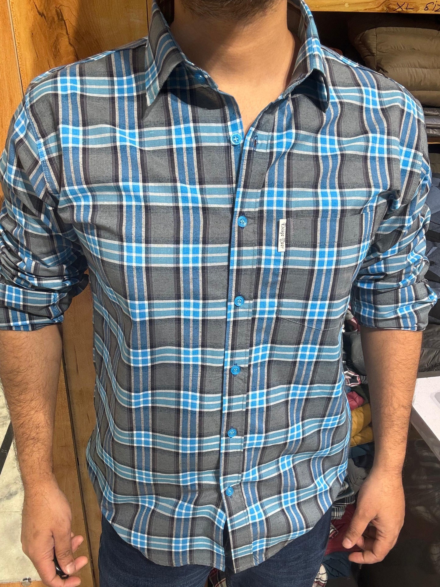 Premium Checked Shirt (M) ED1110