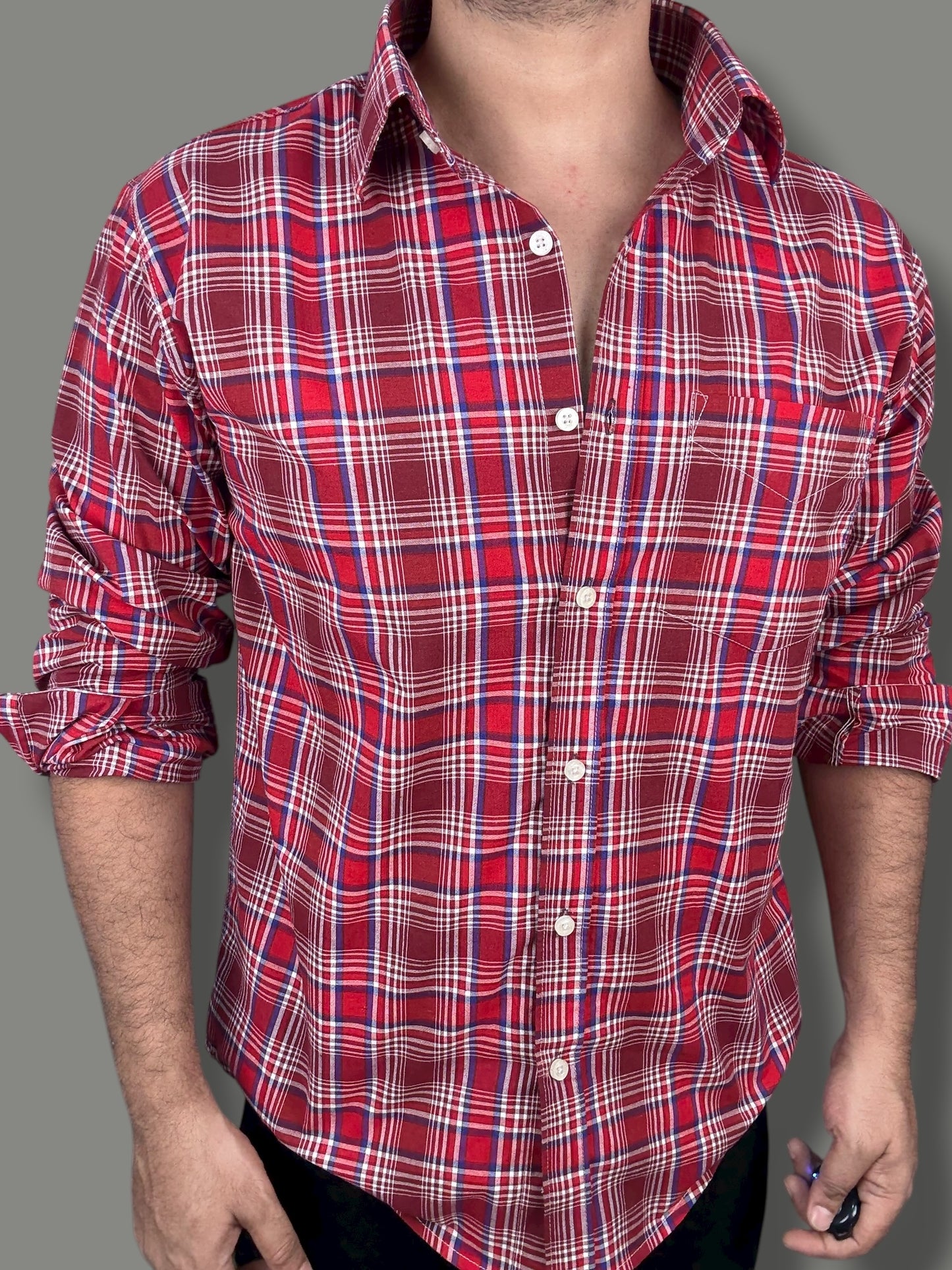 Premium Checked Shirt (XL) ED1162 R17 S3