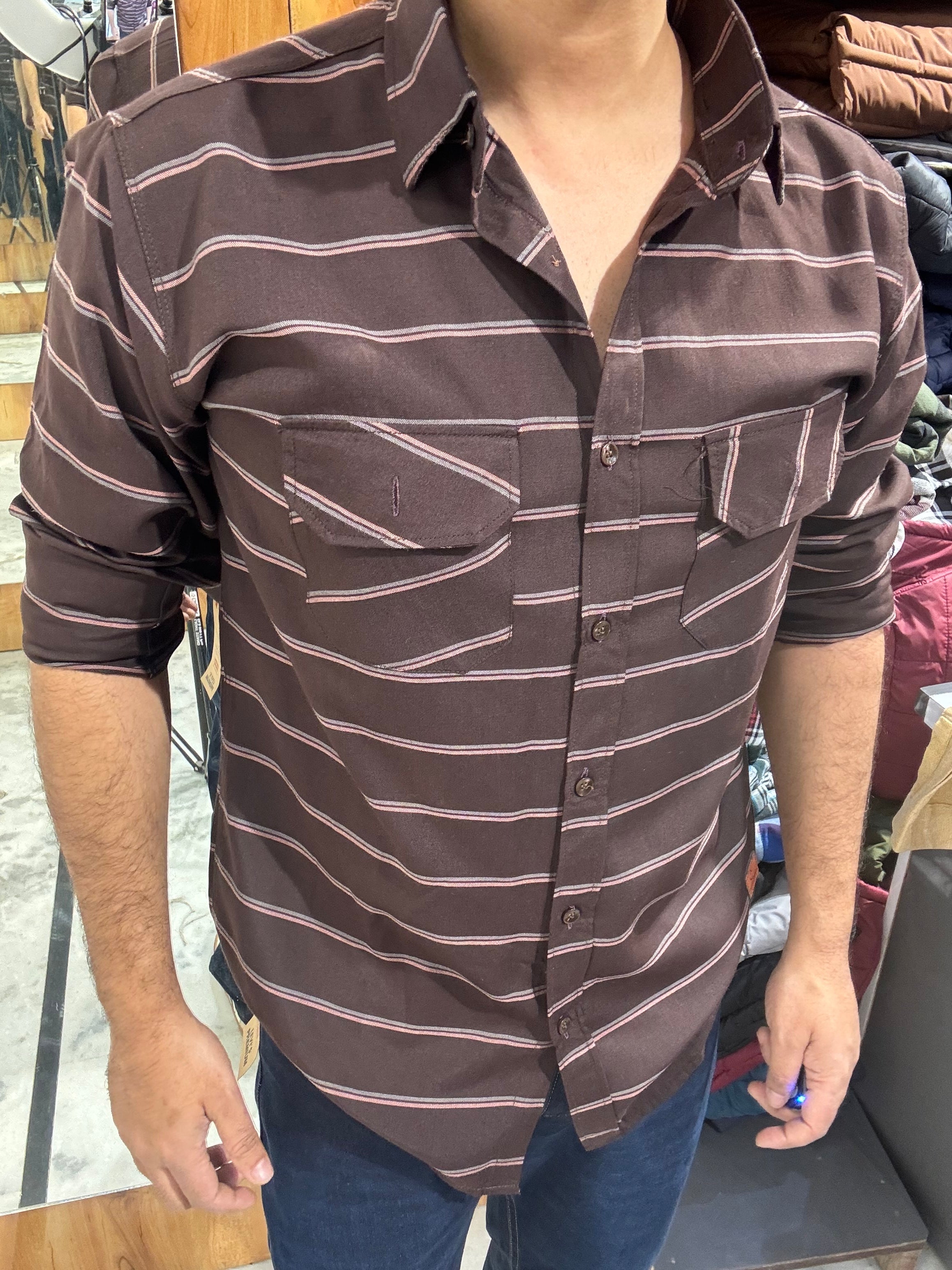 Premium Striped Shirt (M) ED1026 R6S6