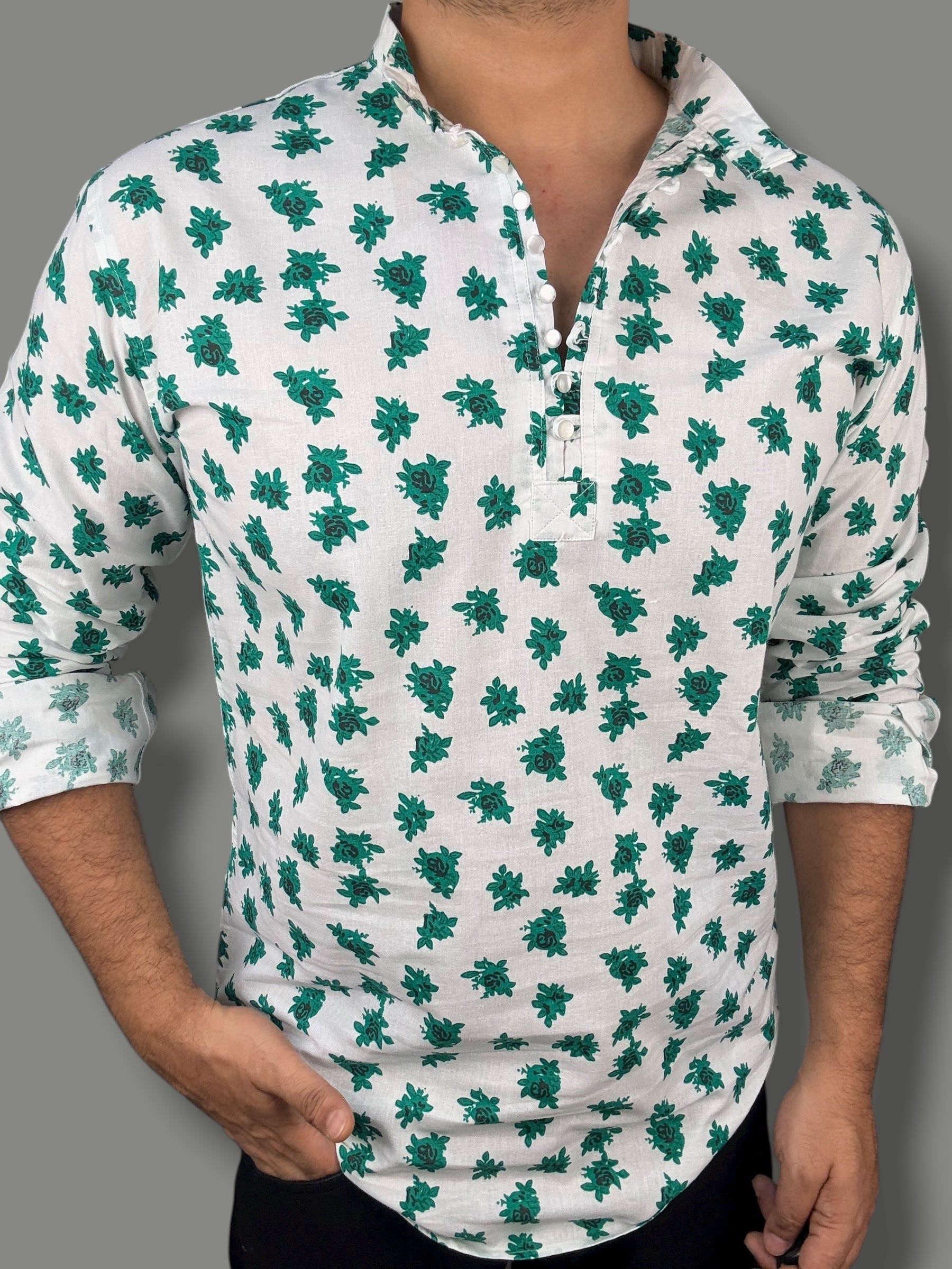 Premium Printed Short Kurta (XL) ED1037 R9 S2