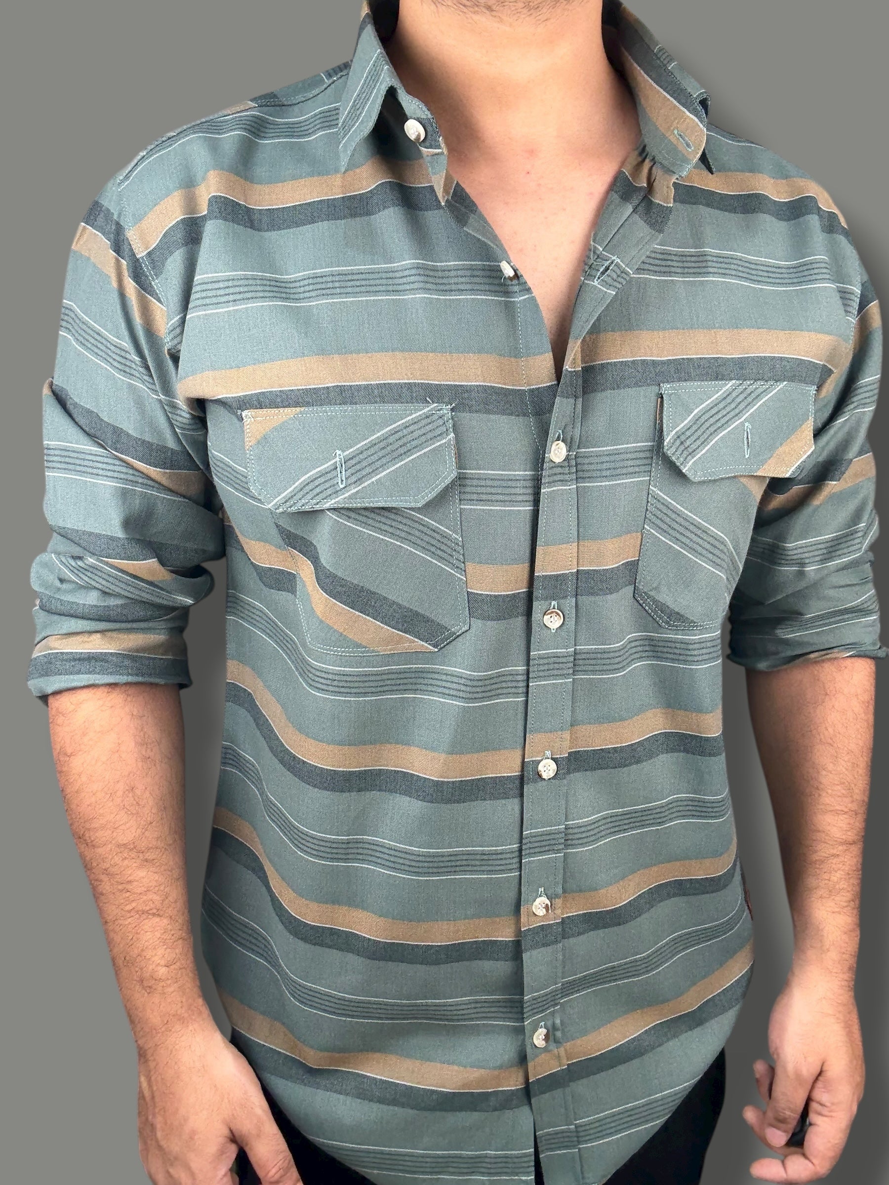 Premium Striped Shirt (M) ED1027 R5 S7