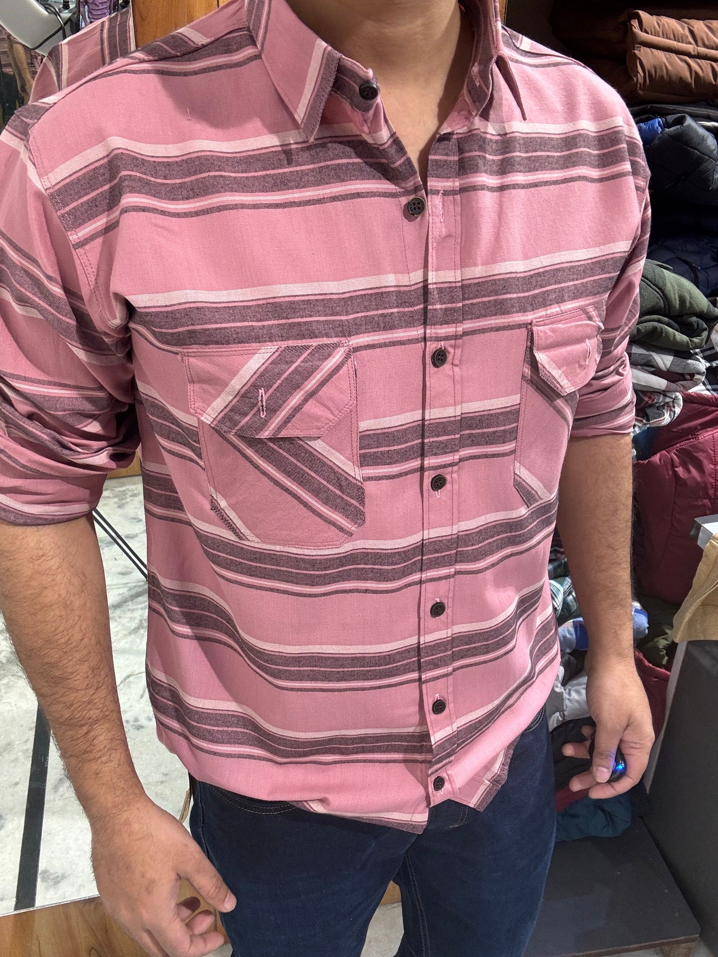 Premium Striped Shirt (XL) ED1031