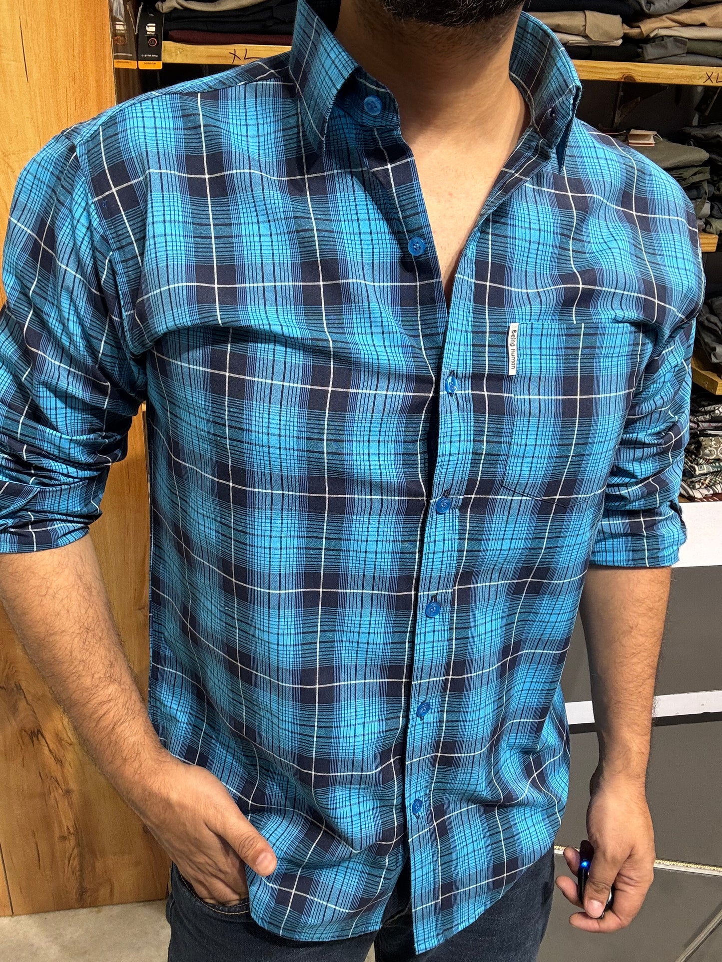 Premium Checked Shirt (2XL) ED1107
