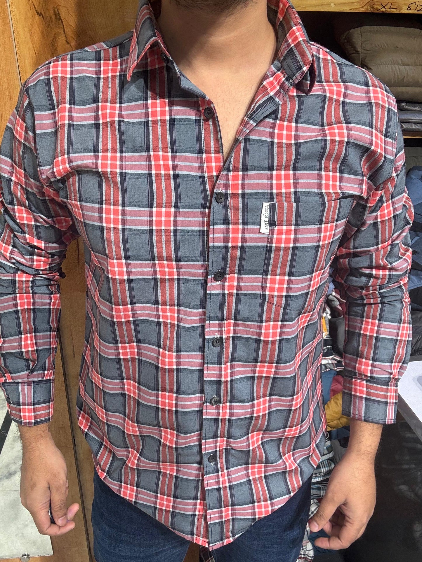 Premium Checked Shirt (M) ED1103