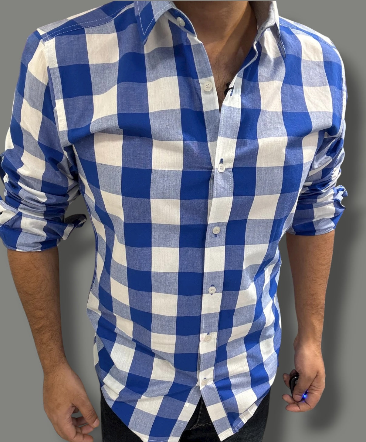 Premium Checked Shirt (2XL) ED1116 R9 S4